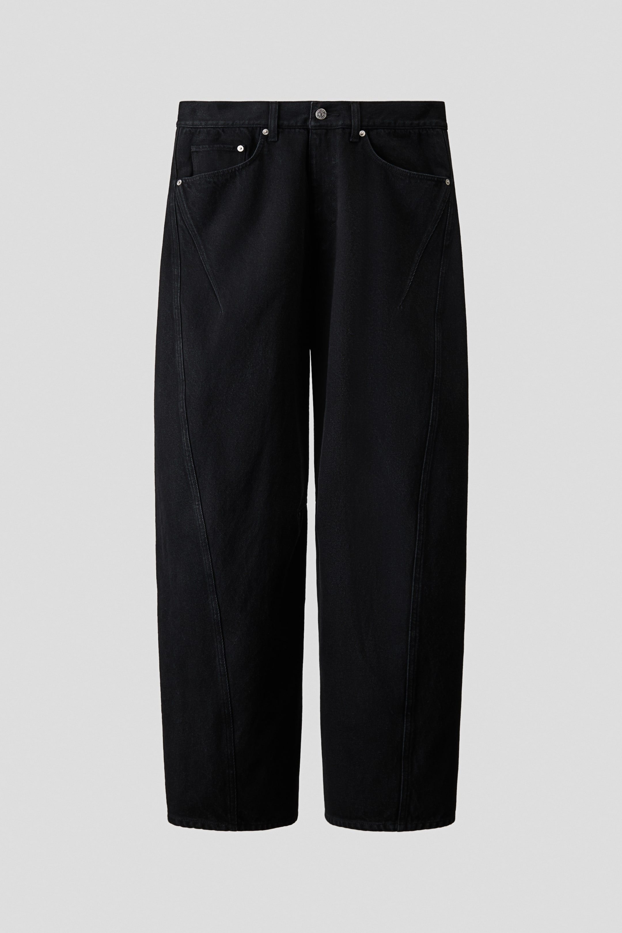 Loose-Fit Barrel-Leg Jeans