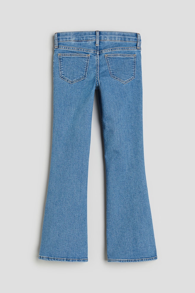 Flared Leg Low Jeans - Lys denimblå - 3