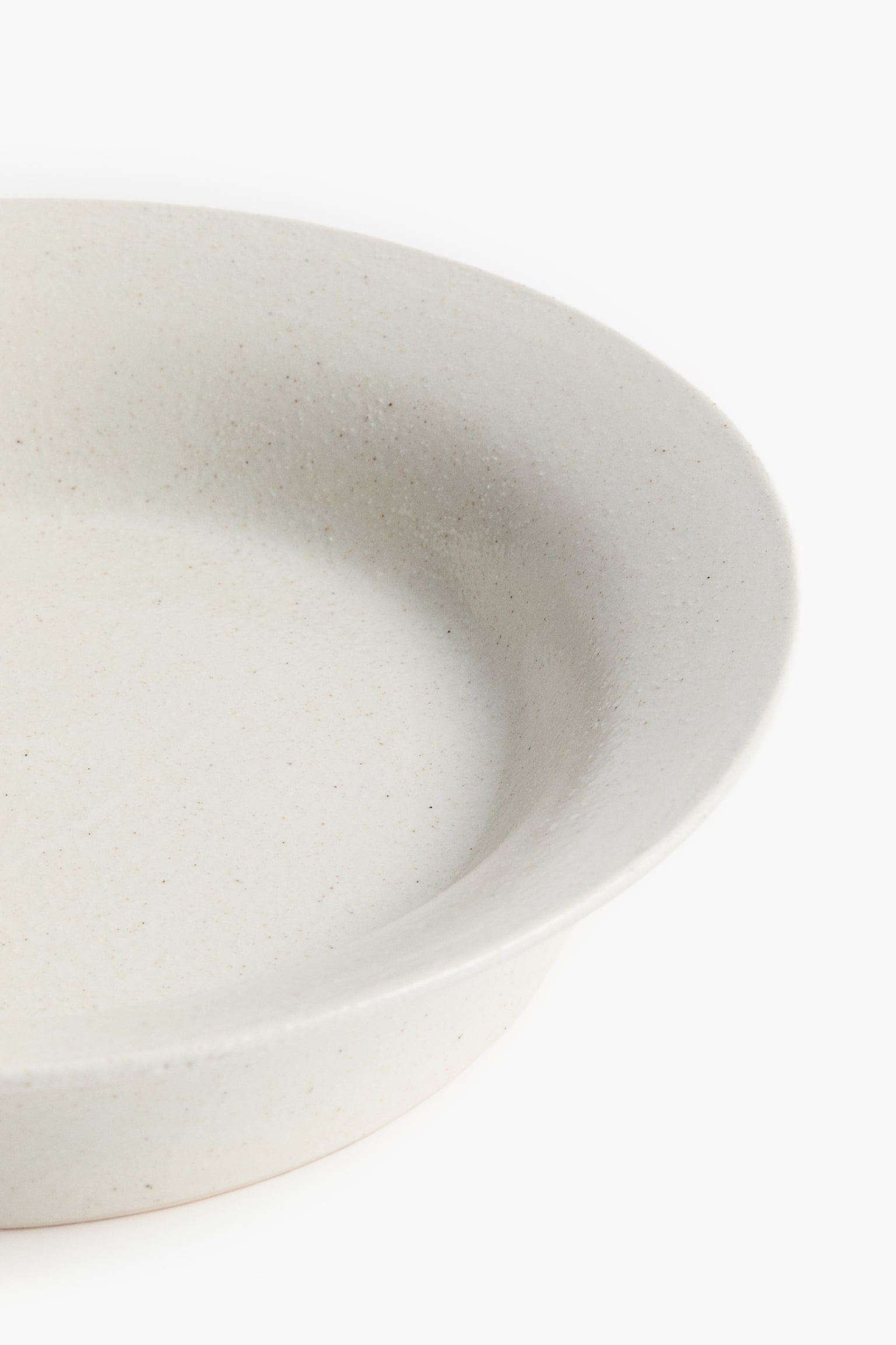 Tigela de servir grande com um padrão salpicado - Branco - 6