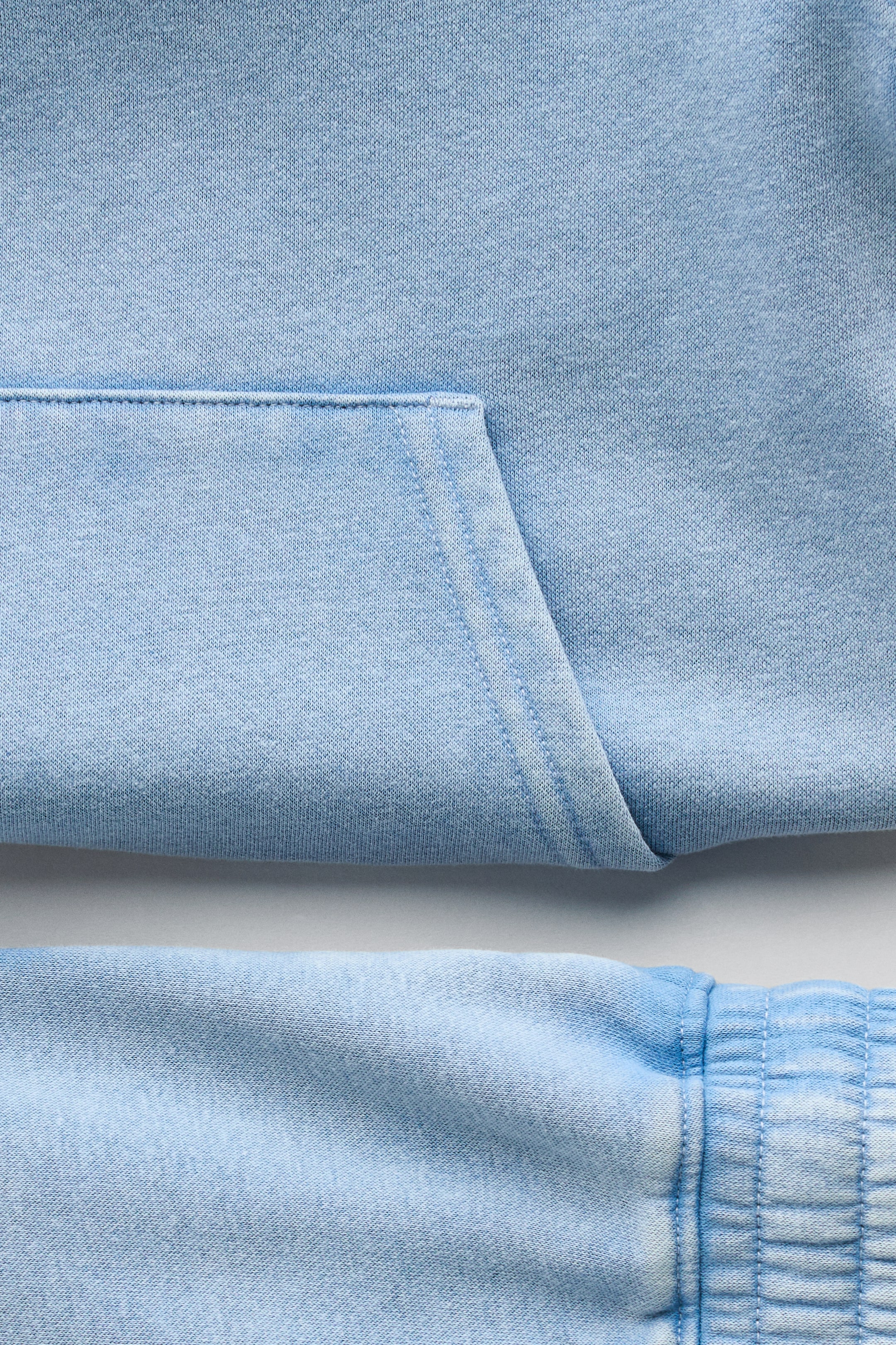2-Piece Brushed-Inside Sweatshirt and Shorts Set