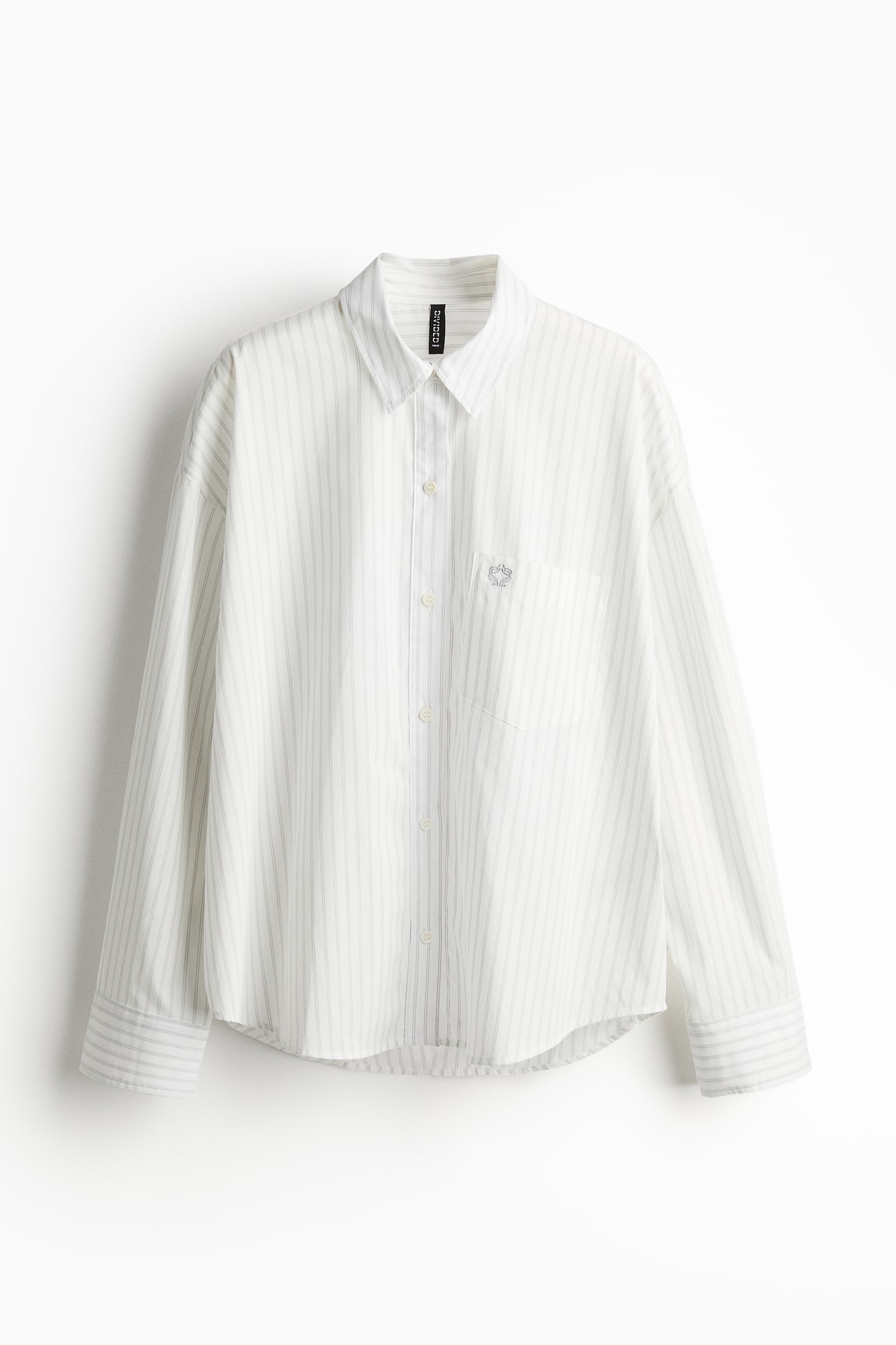 Oversized Cotton Shirt - White/Pinstripe/Light blue/Black/White/Cream/Stripe/White/Light blue/Stripe - 2