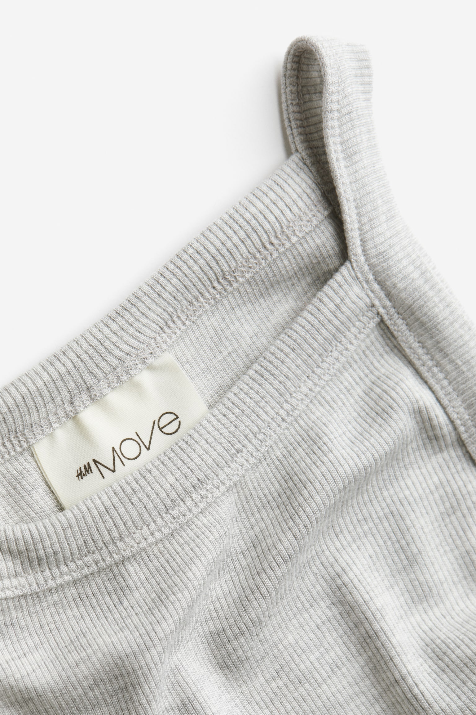 Sports vest top in DryMove™ - Light grey marl/Black - 3