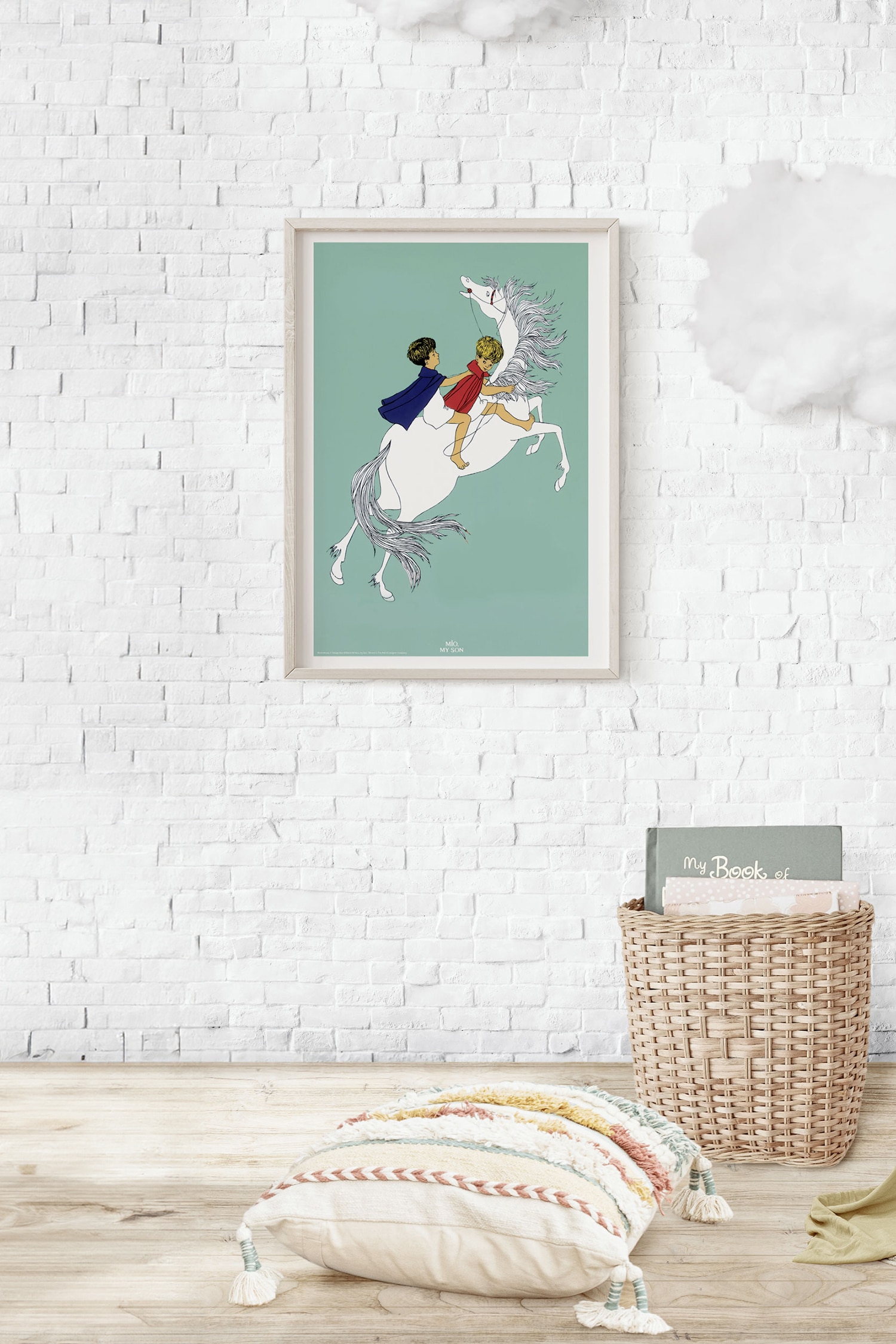 Astrid Lindgren - On Horse Back - Grün / Weiß