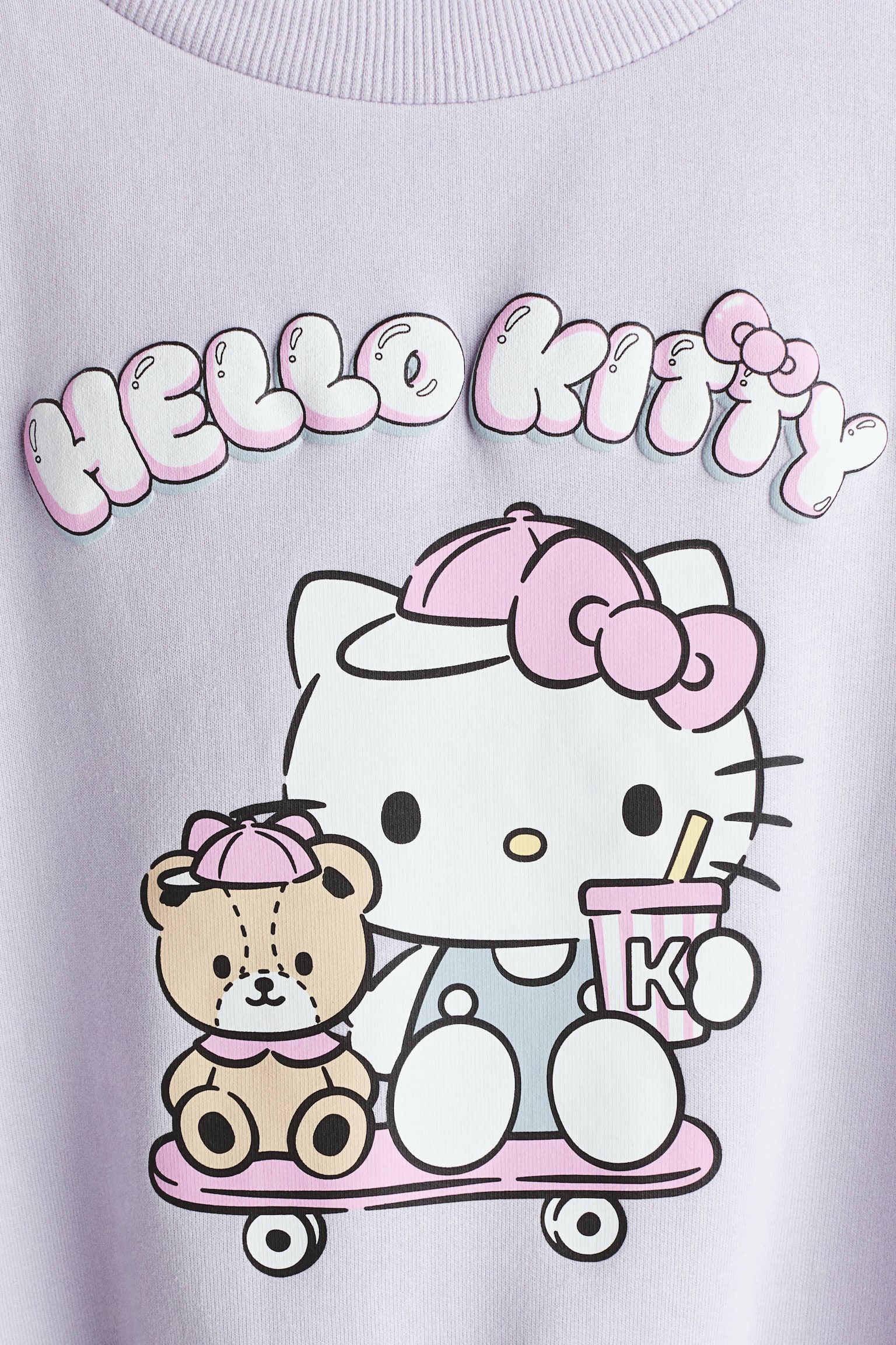 Printed sweatshirt - Light purple/Hello Kitty/Light blue/Cinnamoroll - 4