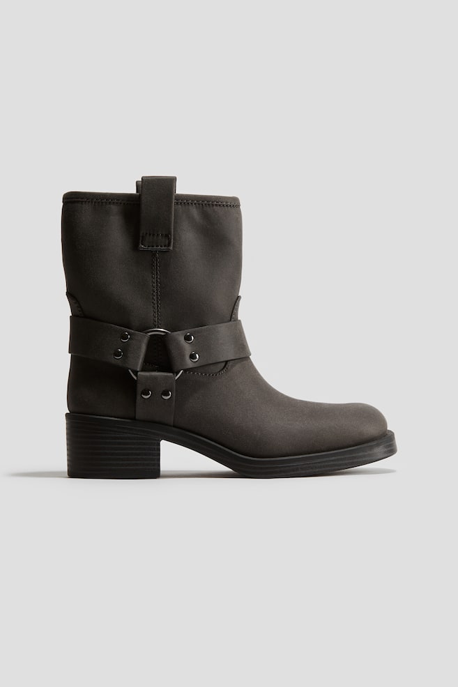 Biker boots - Dark grey - 1