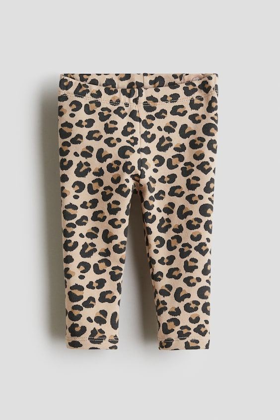 Детские леггинсы H&M Printed Brushed-Inside Leggings