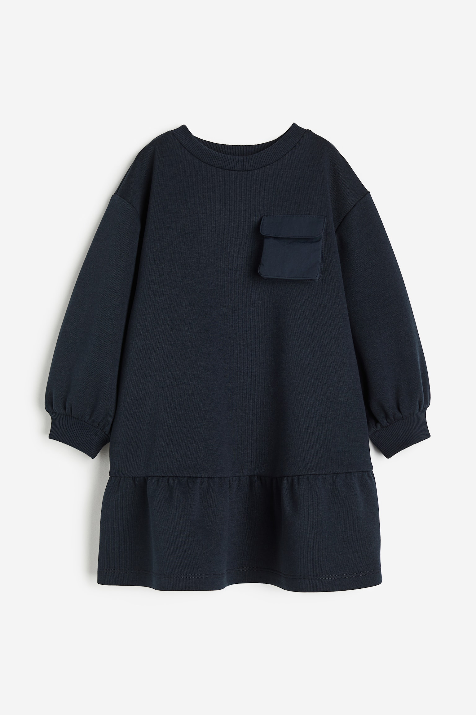 오버사이즈 스웨트 드레스 - 블랙