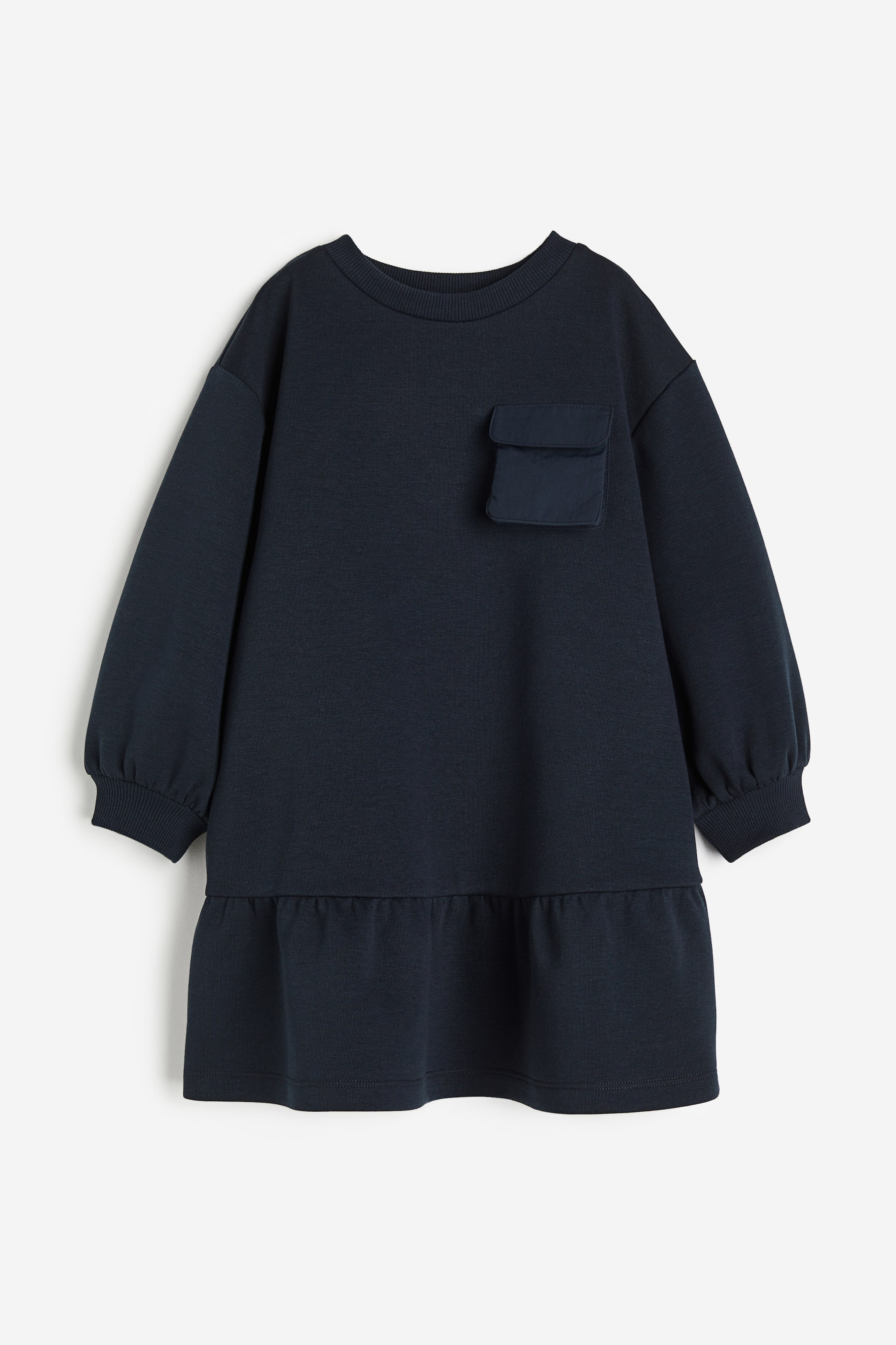 이미지 확대 보기: 오버사이즈 스웨트 드레스 - 블랙 - Kids | H&M KR 1