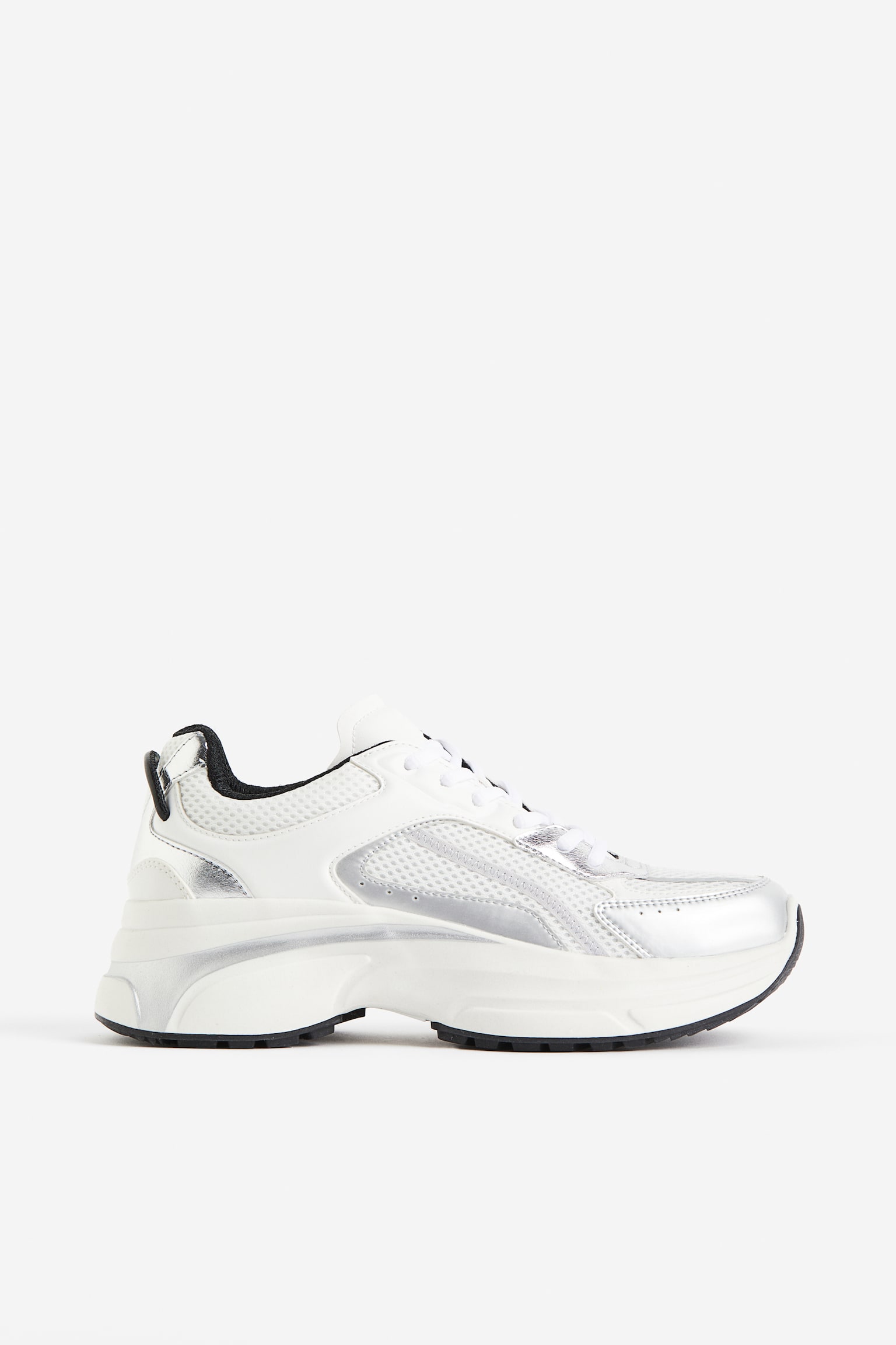 Chunky Sneakers - White/Silver colour/White - 2