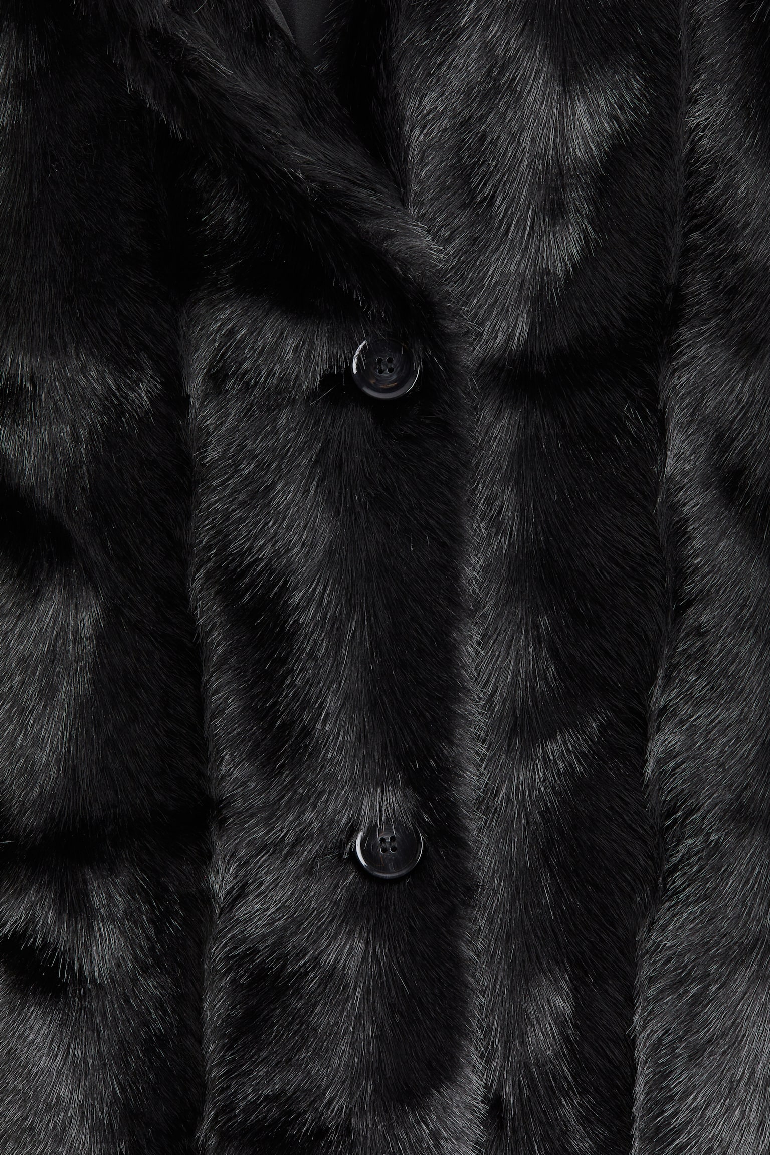 Fluffy jacket - Black - 6