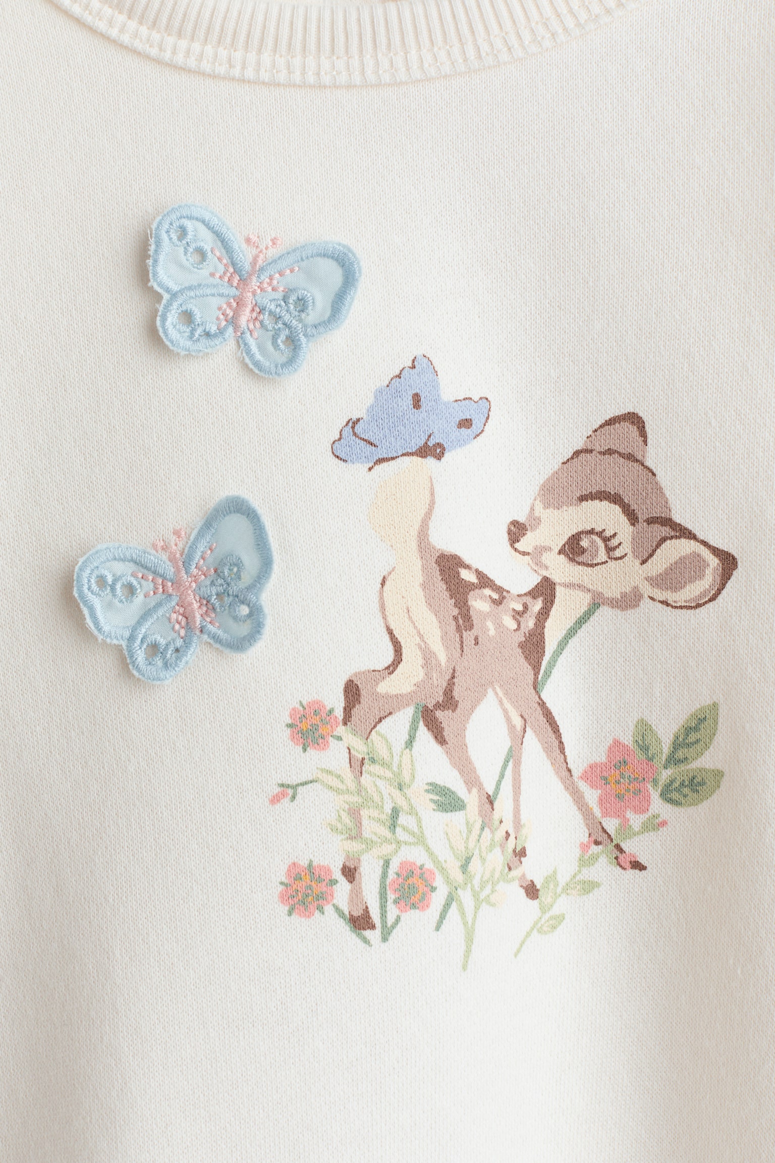 Printed sweatshirt - White/Bambi - 4