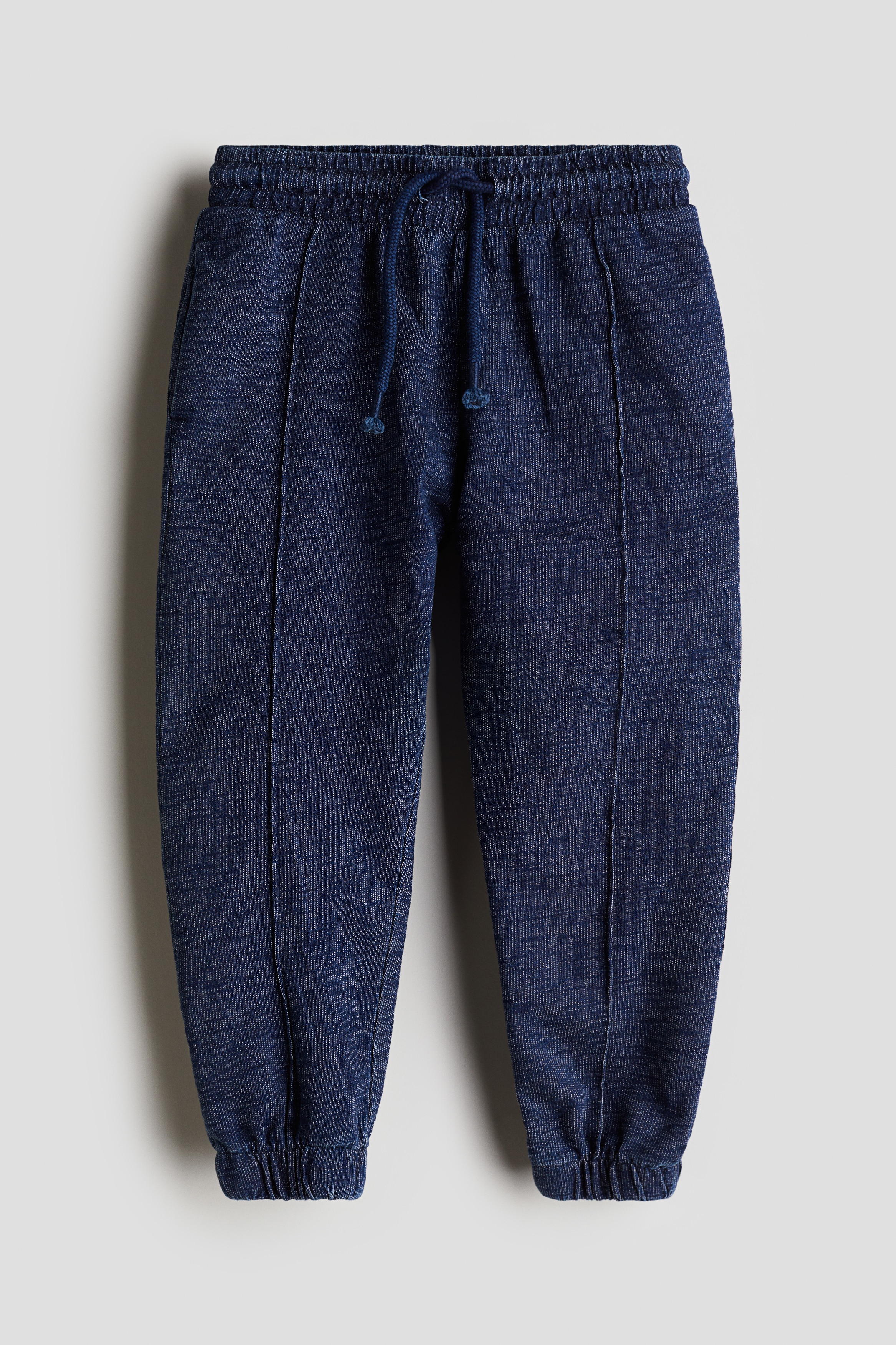 Dark blue marl Crease-leg joggers - Size: 8-9Y  - H&M