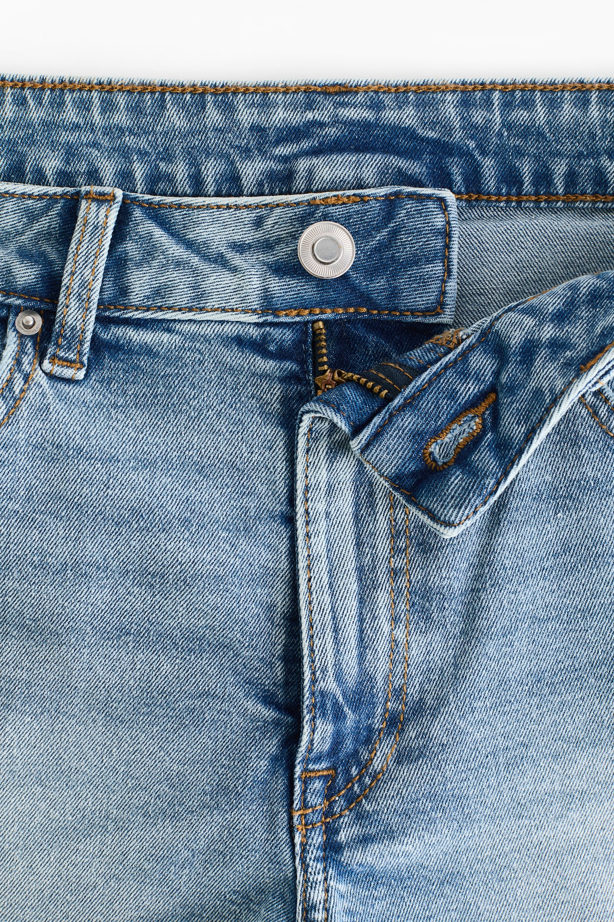 Frayed Denim Shorts - image 2