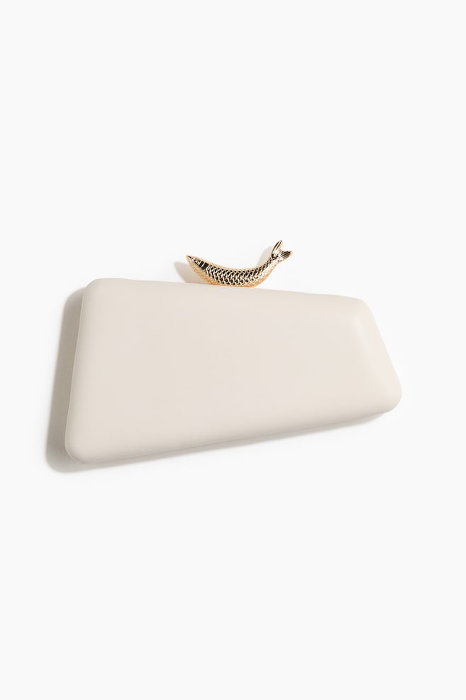 Asymmetric clutch - Cream - 1