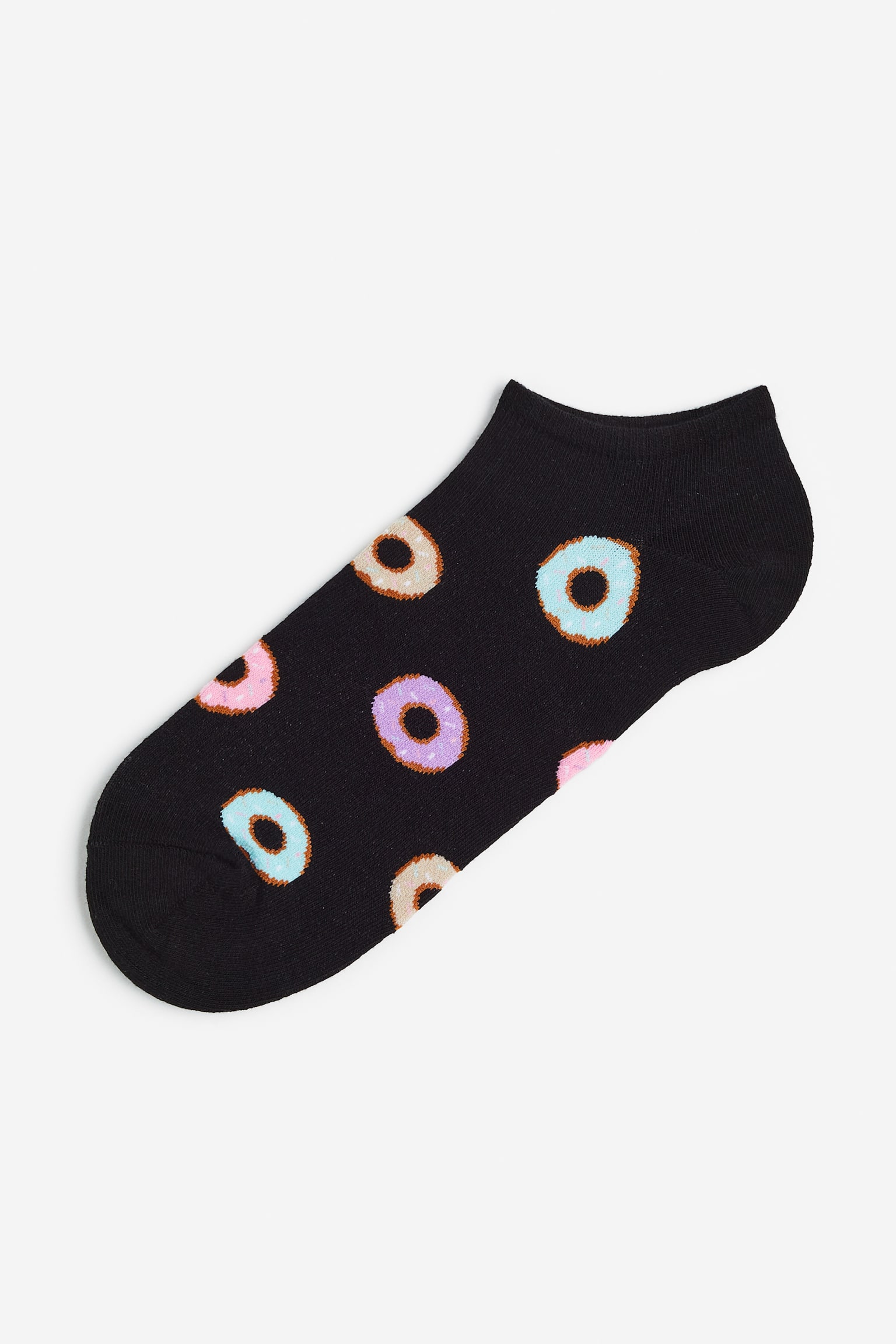 Ankle Socks - Black/Donuts/Blue/Leopard print/Green/Tie dye - 1