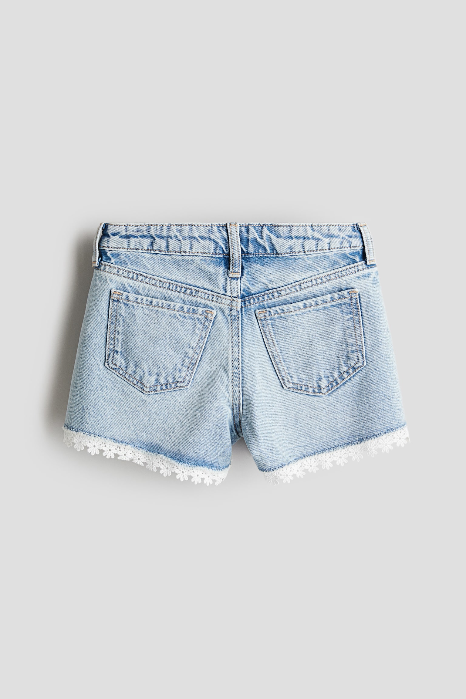 Denim shorts - Light denim blue/Denim blue - 2