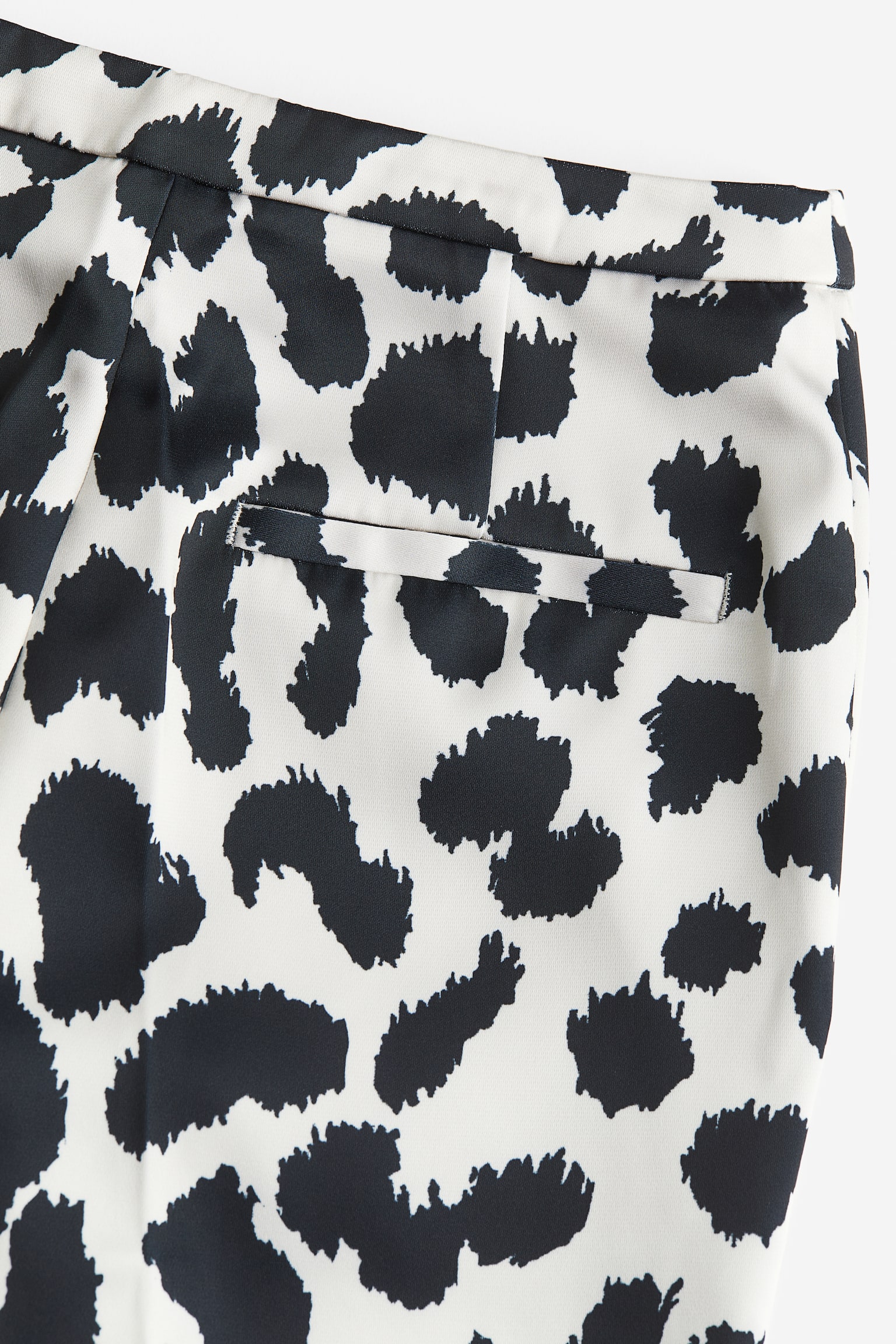 Straight trousers - White/Leopard print/Light pink - 2