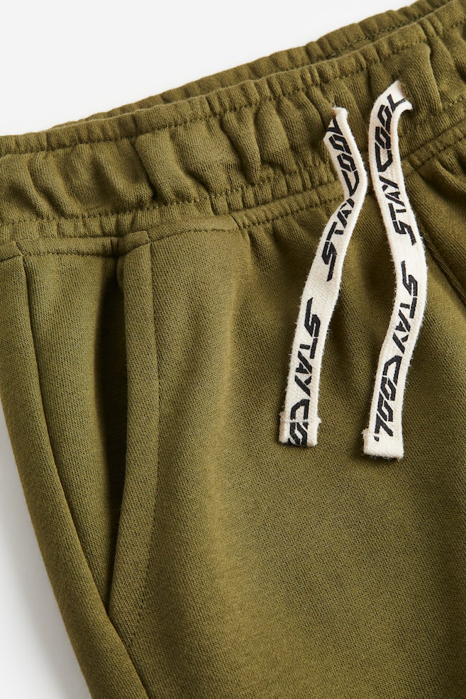 Cargo shorts - Dark khaki green/Black - 4