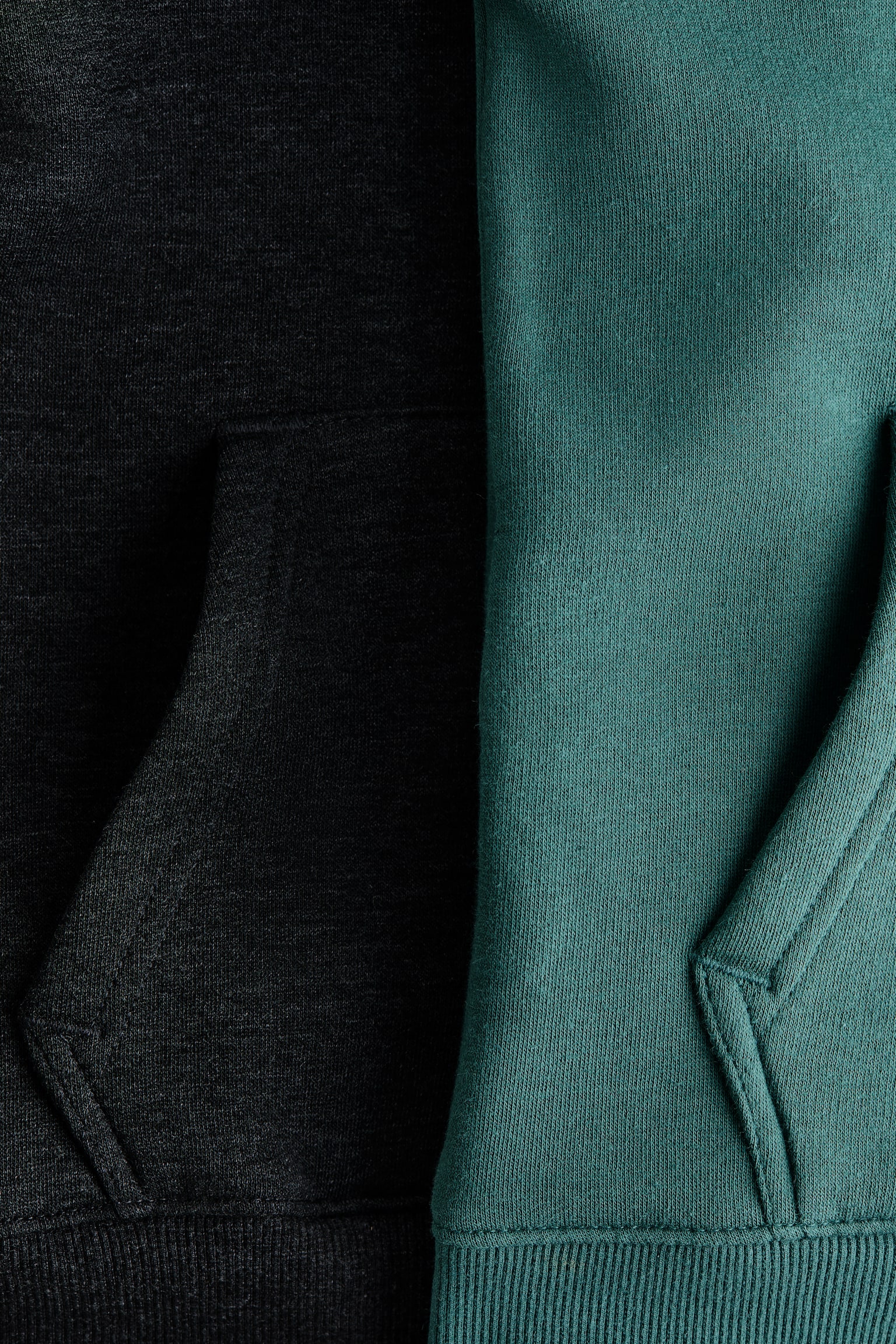 2-pack hoodies - Dark grey/Dark green/Dark grey/Light grey/Mole/White/Brown/White - 2