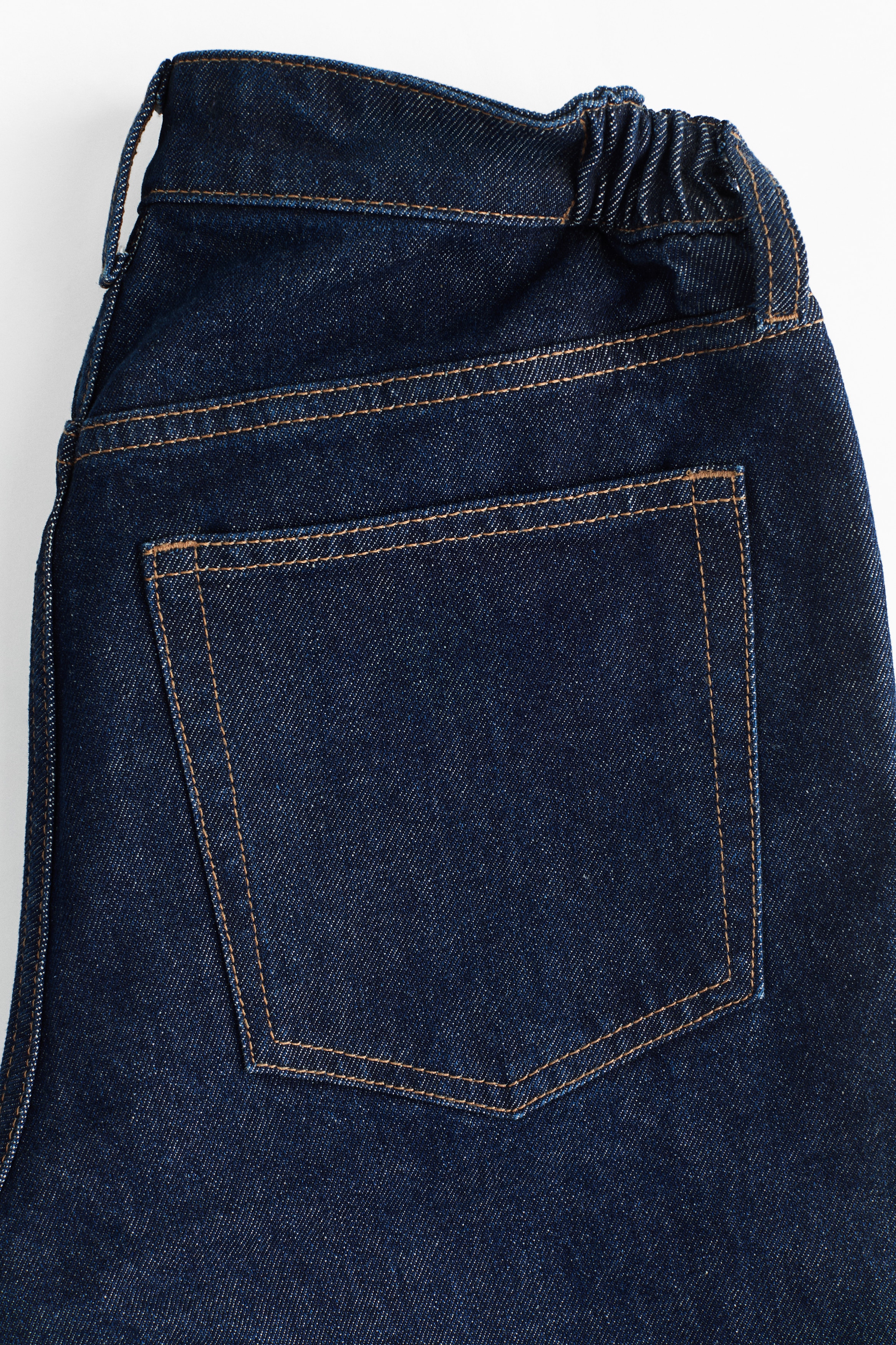 Women's Dark denim blue MAMA Straight Low-Waist Jeans | H&M US