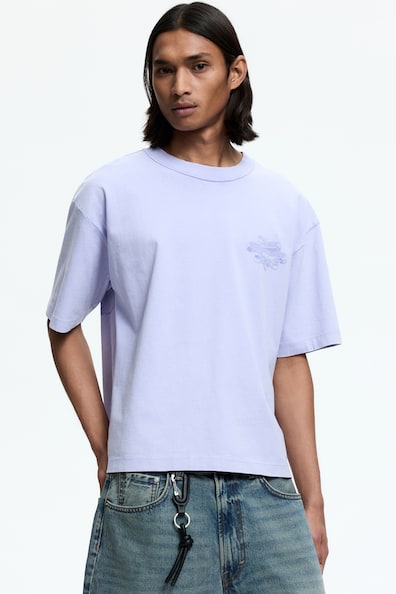 ルーズフィット プリントTシャツ