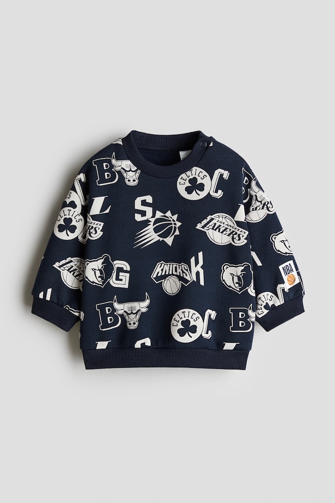 Printed sweatshirt - Navy blue/NBA - 1