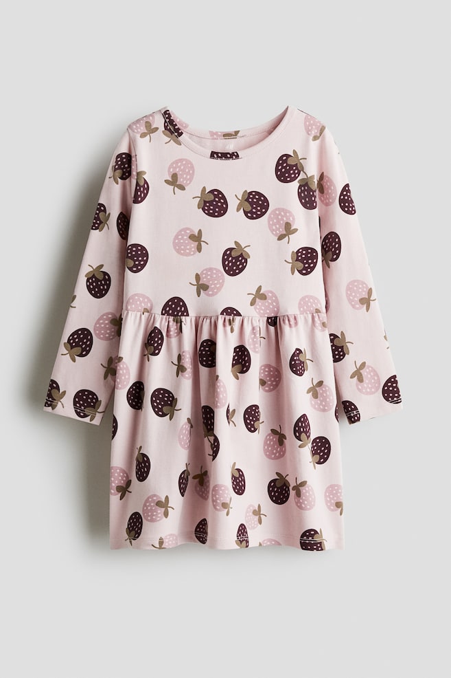 Vestido estampado de algodón - Rosa/Fresas/Beige claro/Bailarinas/Rosa/Floral/Rosa/Floral/Azul/Floral/Melocotón/Calabazas/Rosa claro/Corazones/Negro/Lazo/Rojo/Corazones - 1