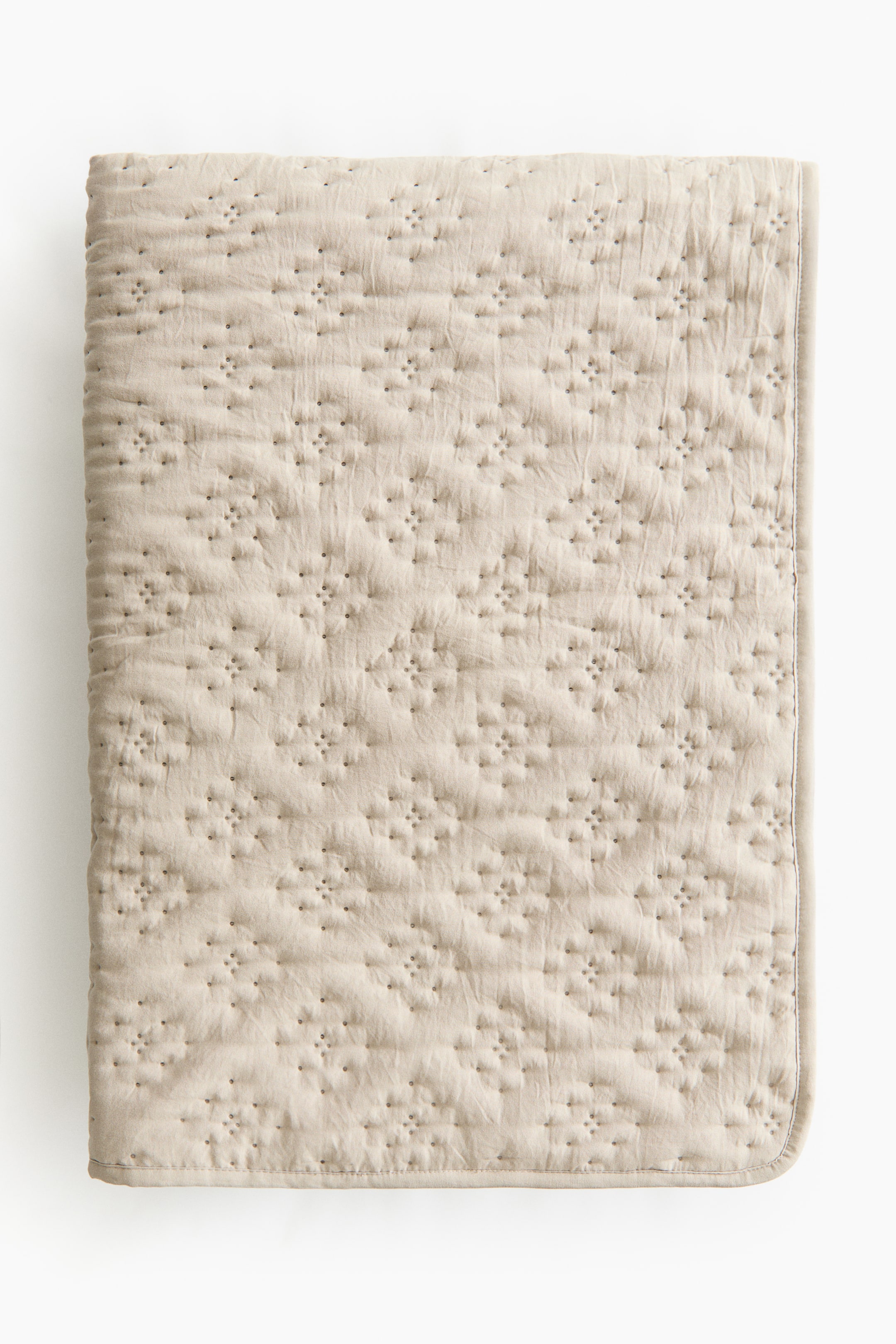 拡大画像を表示: キルティングベッドカバー - Light beige - Home All | H&M JP 1