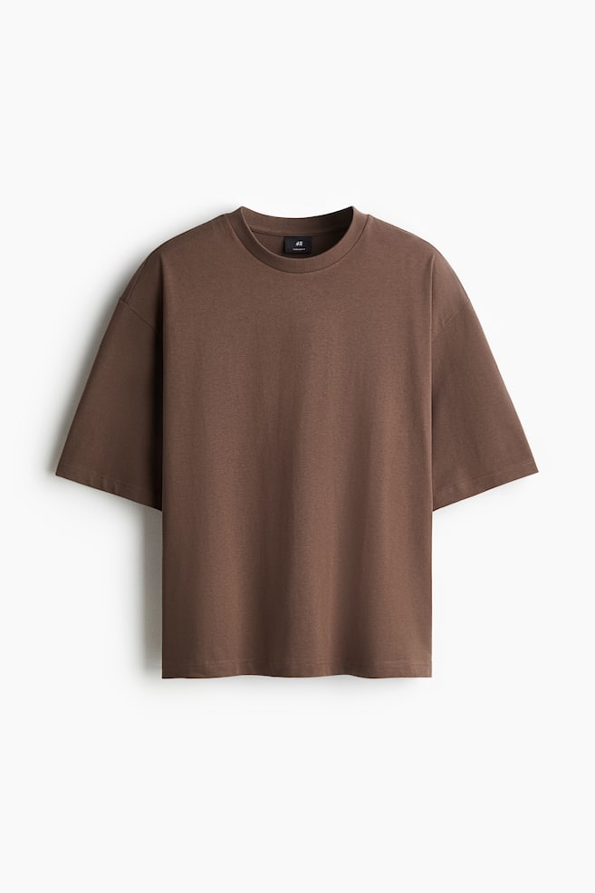 オーバーサイズフィットTシャツ - ブラウン/プラム/ミントグリーン/ブラック - 1