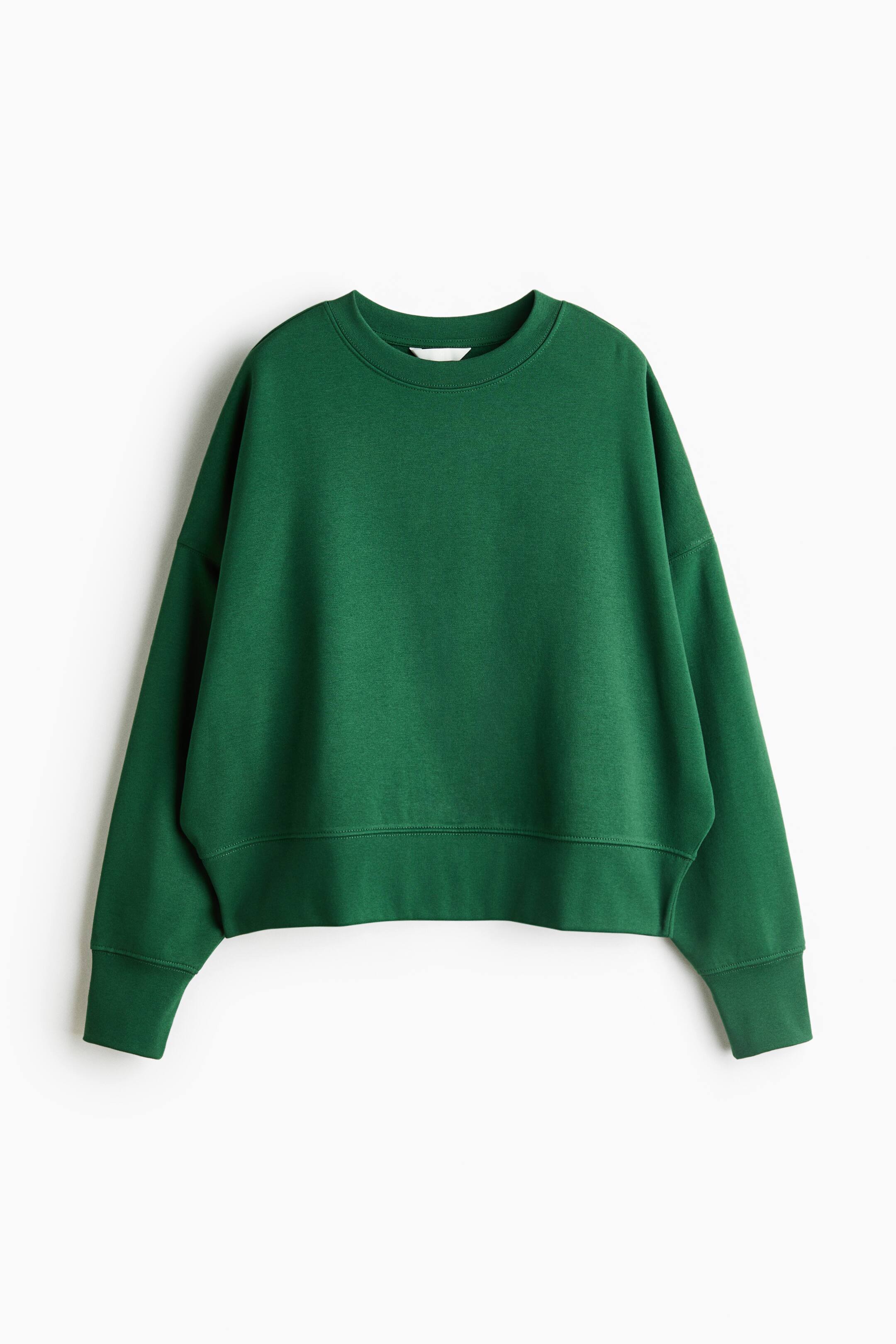View larger image: Oversized sweatshirt - Green - Ladies | H&M 1