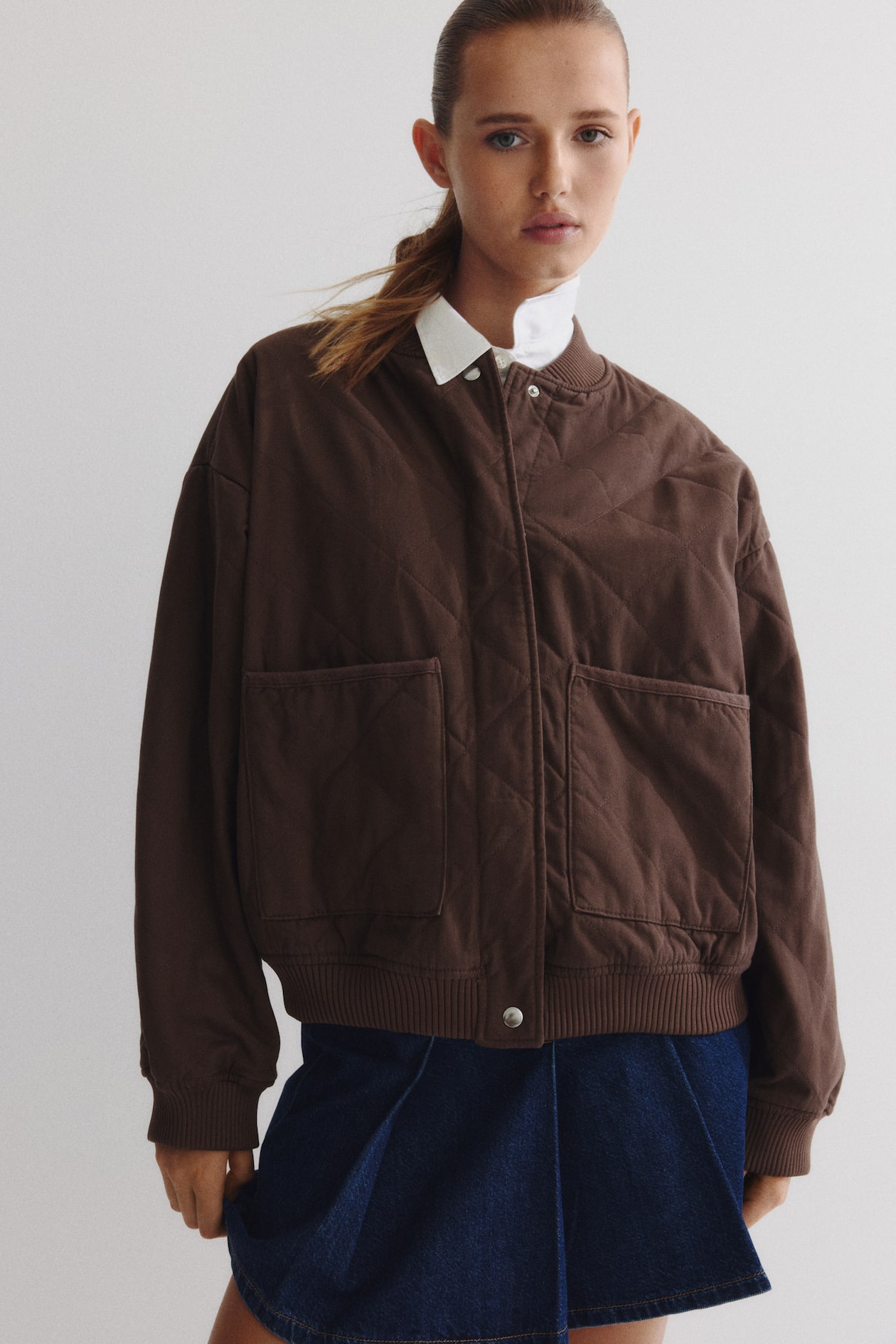 Quilted Bomber Jacket - image 5