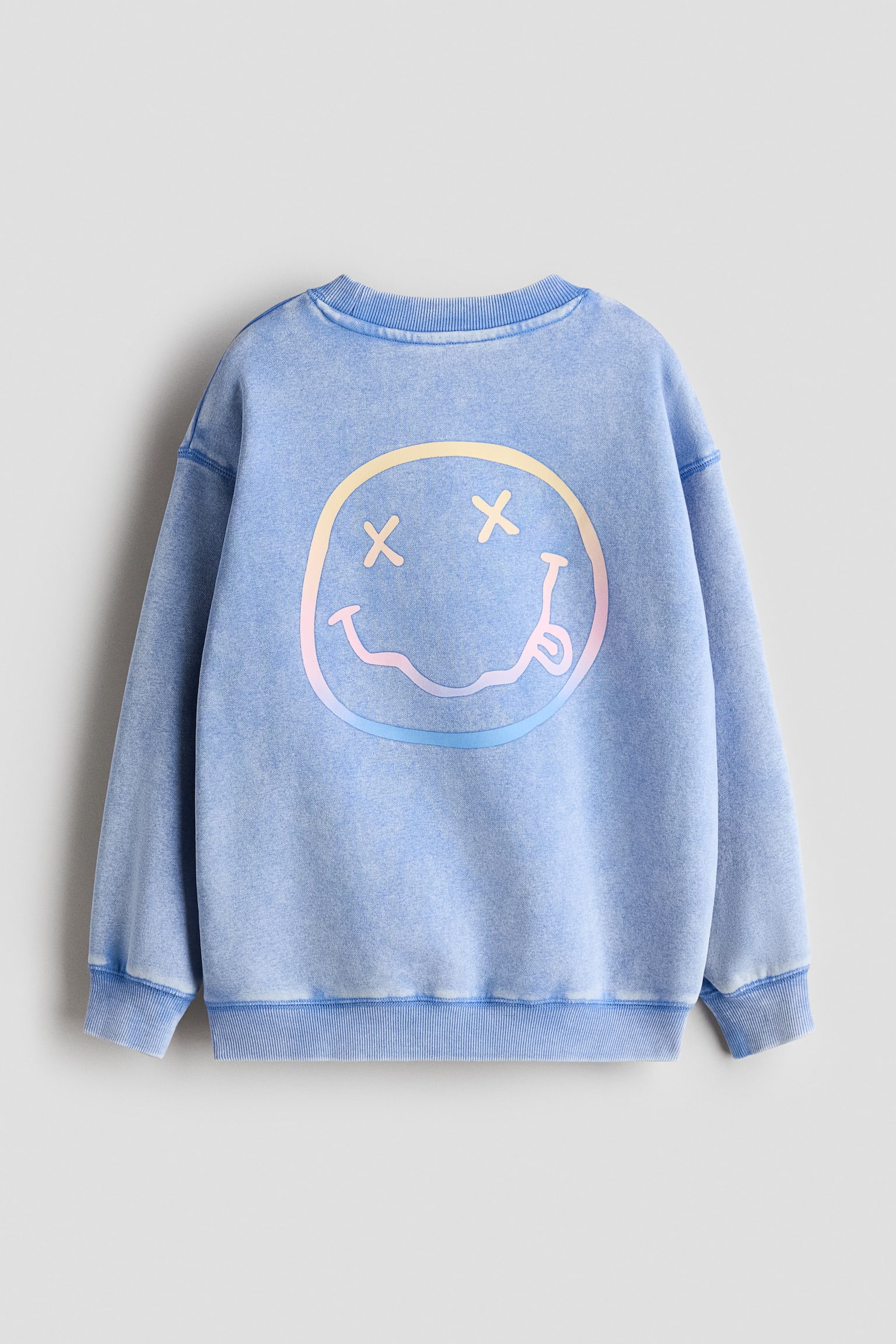 Sudadera oversized con diseño - Azul/Nirvana/Verde claro/SmileyWorld®/Azul tenue/Lilo & Stitch/Gris oscuro/KPop Demon Hunters/Gris oscuro/Pusheen the Cat/Azul claro/Cinnamoroll - 3