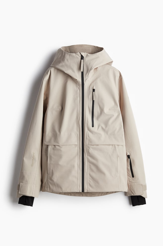 3-lagige Hardshelljacke mit StormMove™ - Hellbeige - 1