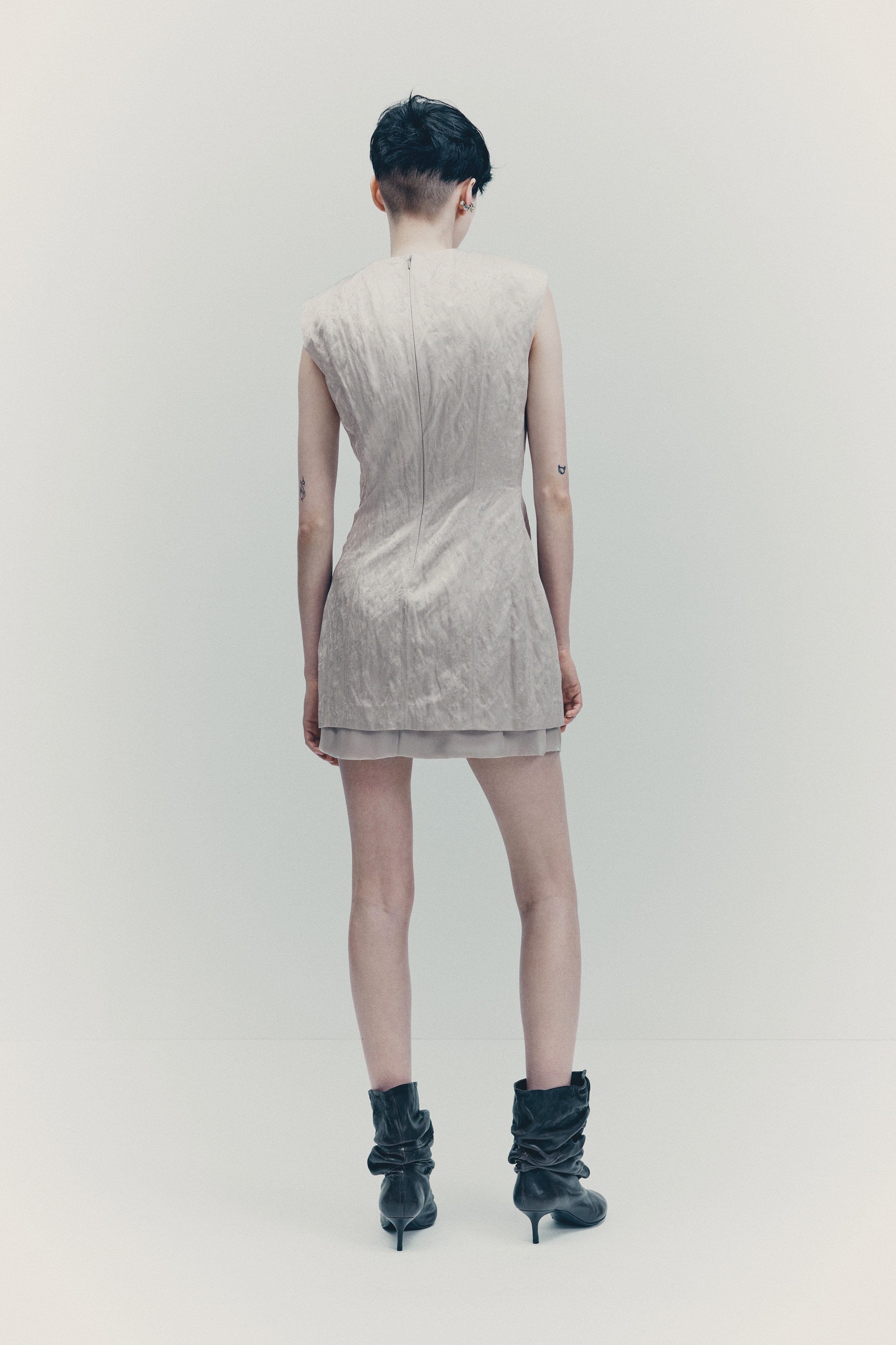 Jacquard-weave dress