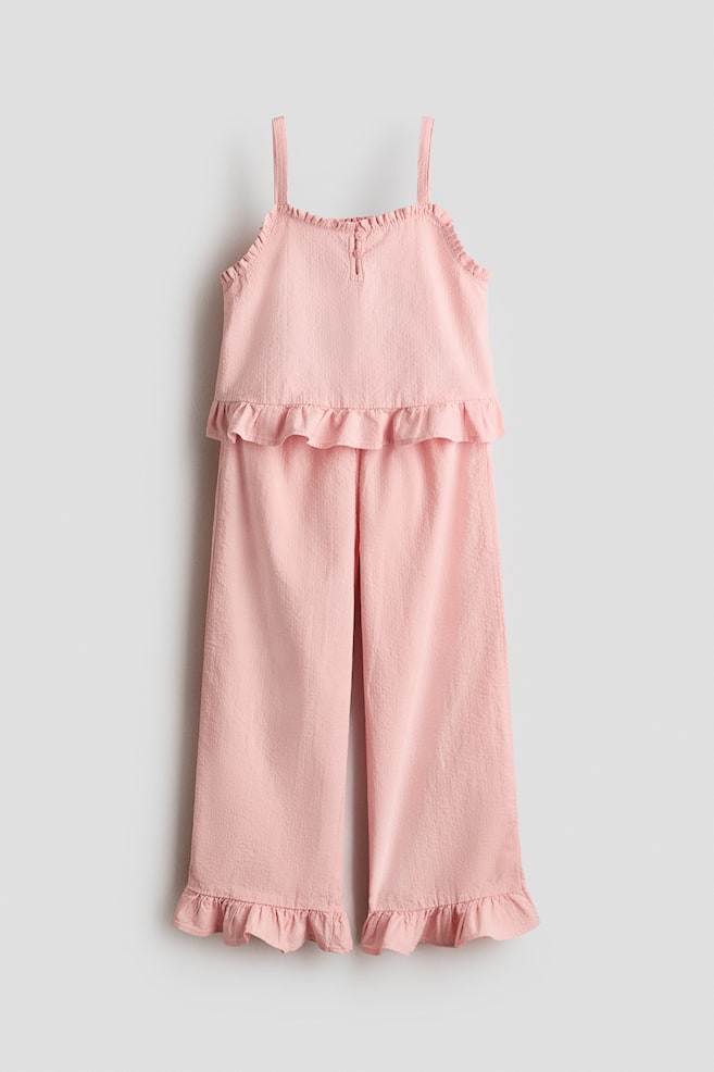 2-piece frill-trimmed seersucker set - Light pink/Blue/Light blue/Floral/White/Lemons/Red/Floral - 1