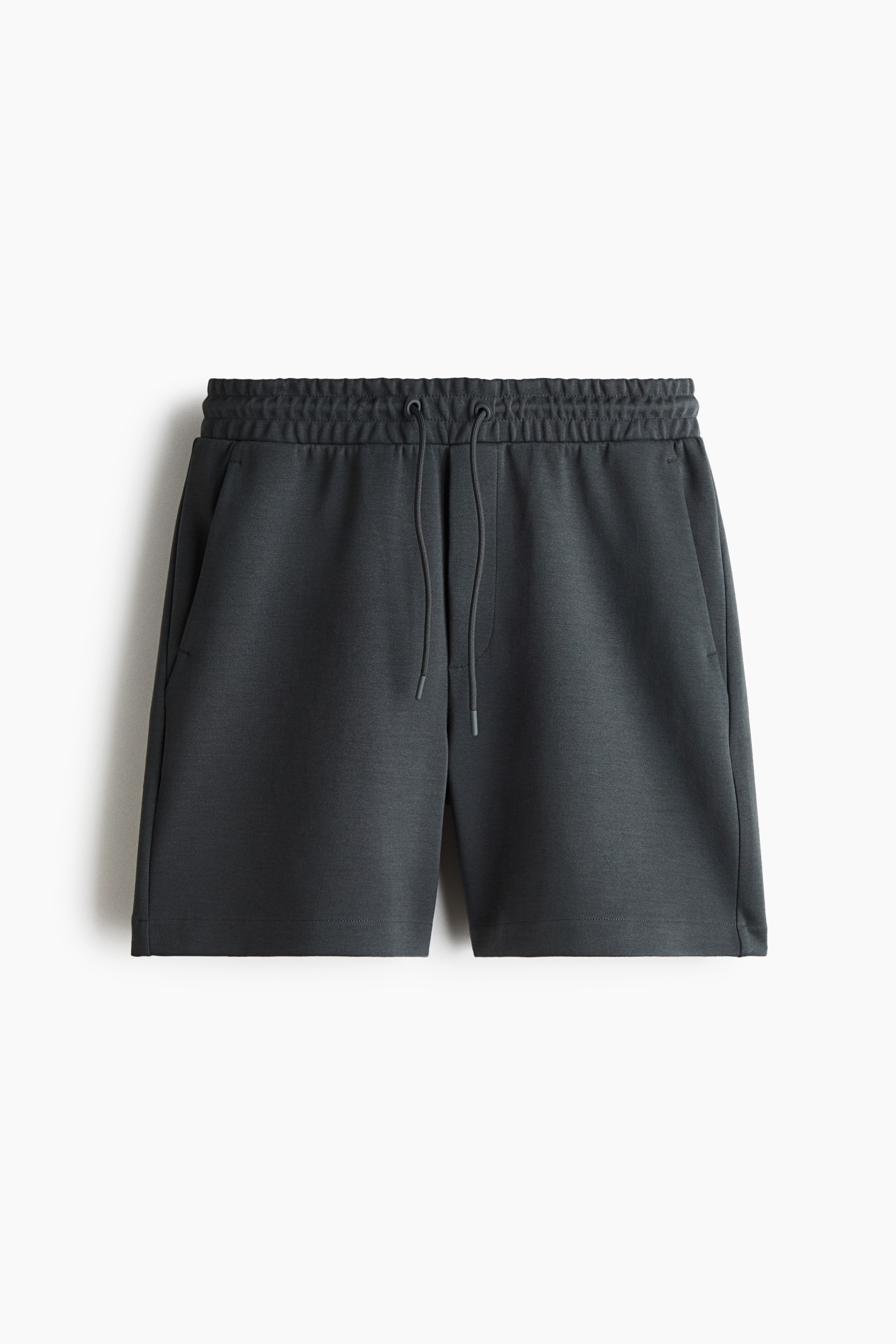 Regular-Fit Interlock Shorts - Dark gray/Beige