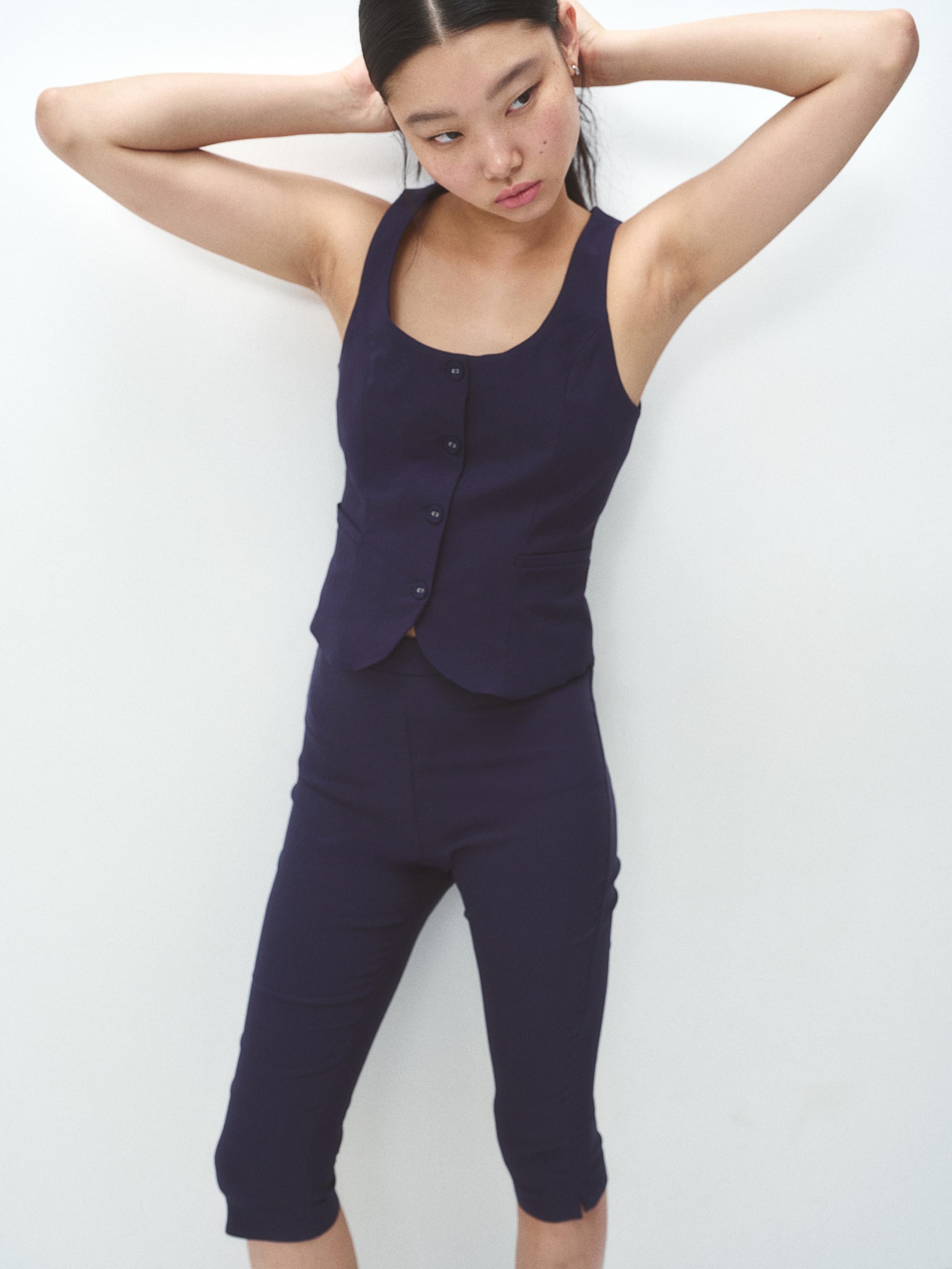 Suit waistcoat - Navy blue/Black - 1