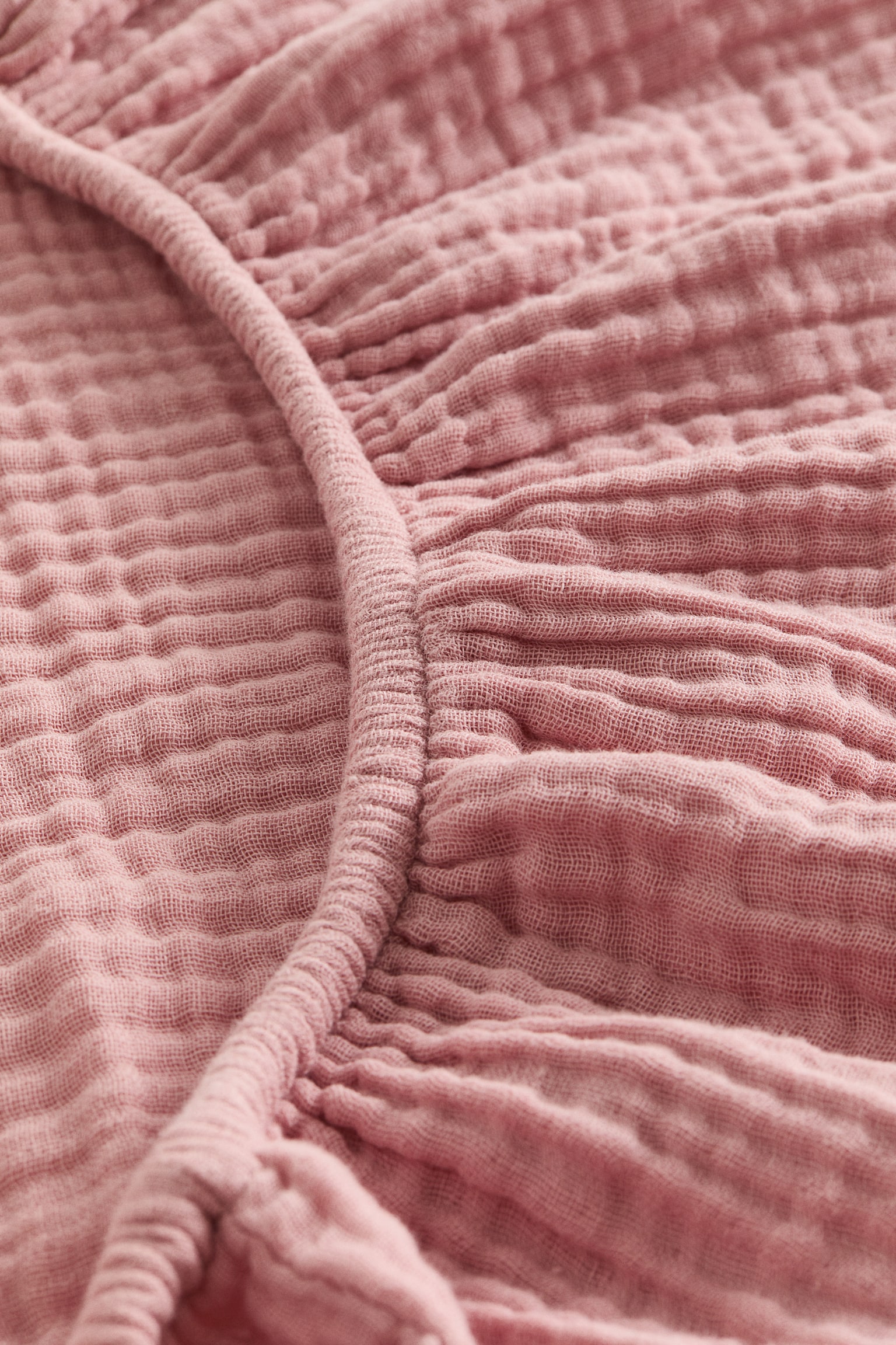 Cot fitted sheet - Dusty pink/Light beige/Sage green/White/Light green - 3