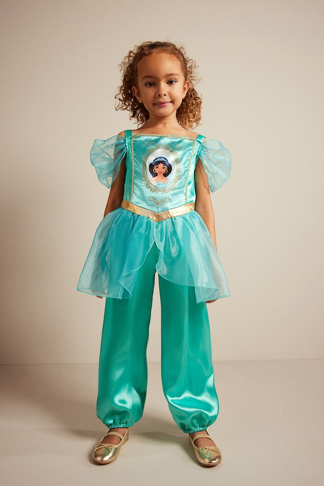 Printed fancy dress costume - Turquoise/Princess Jasmine - 3