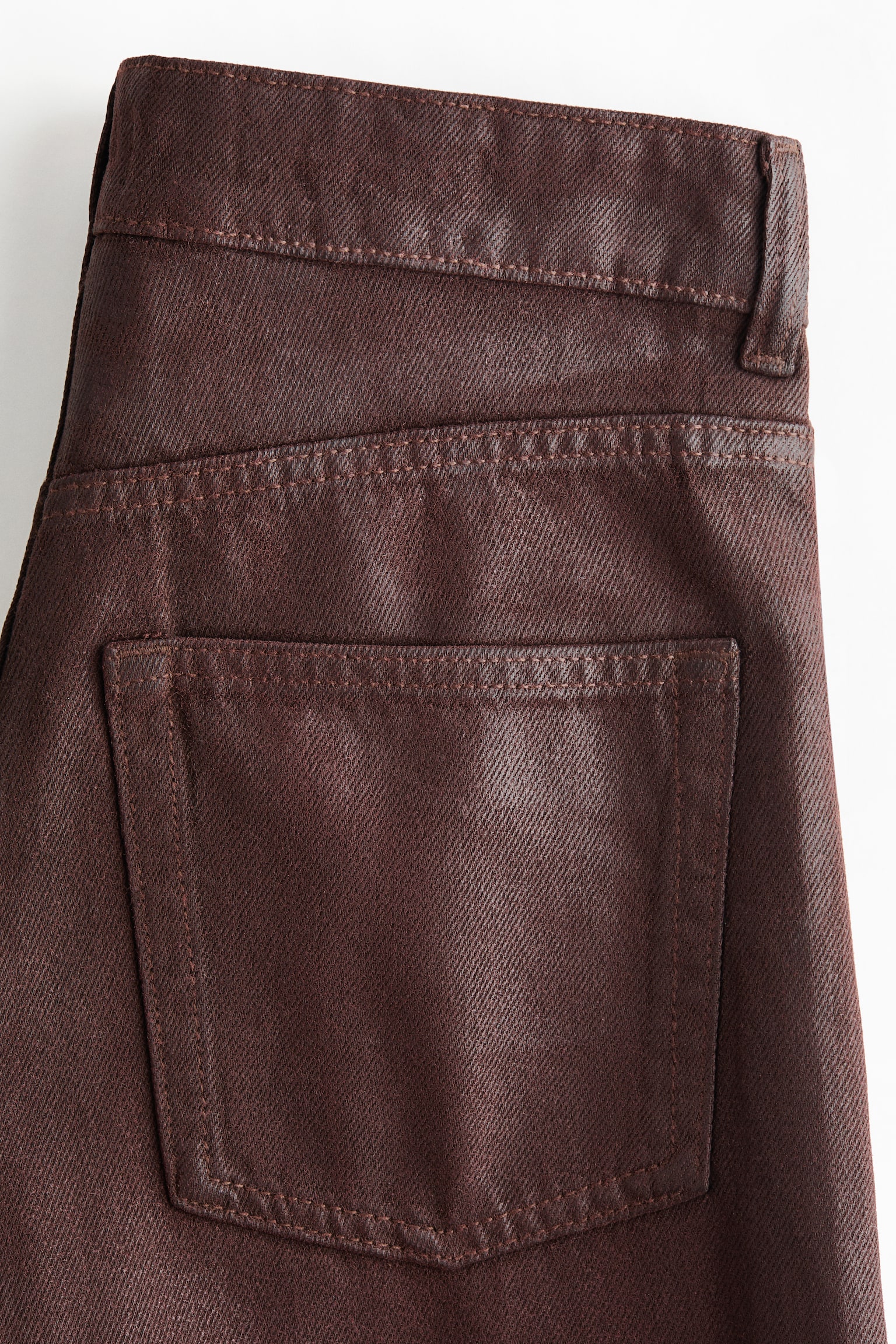 Wide High Jeans - Dark brown - 3