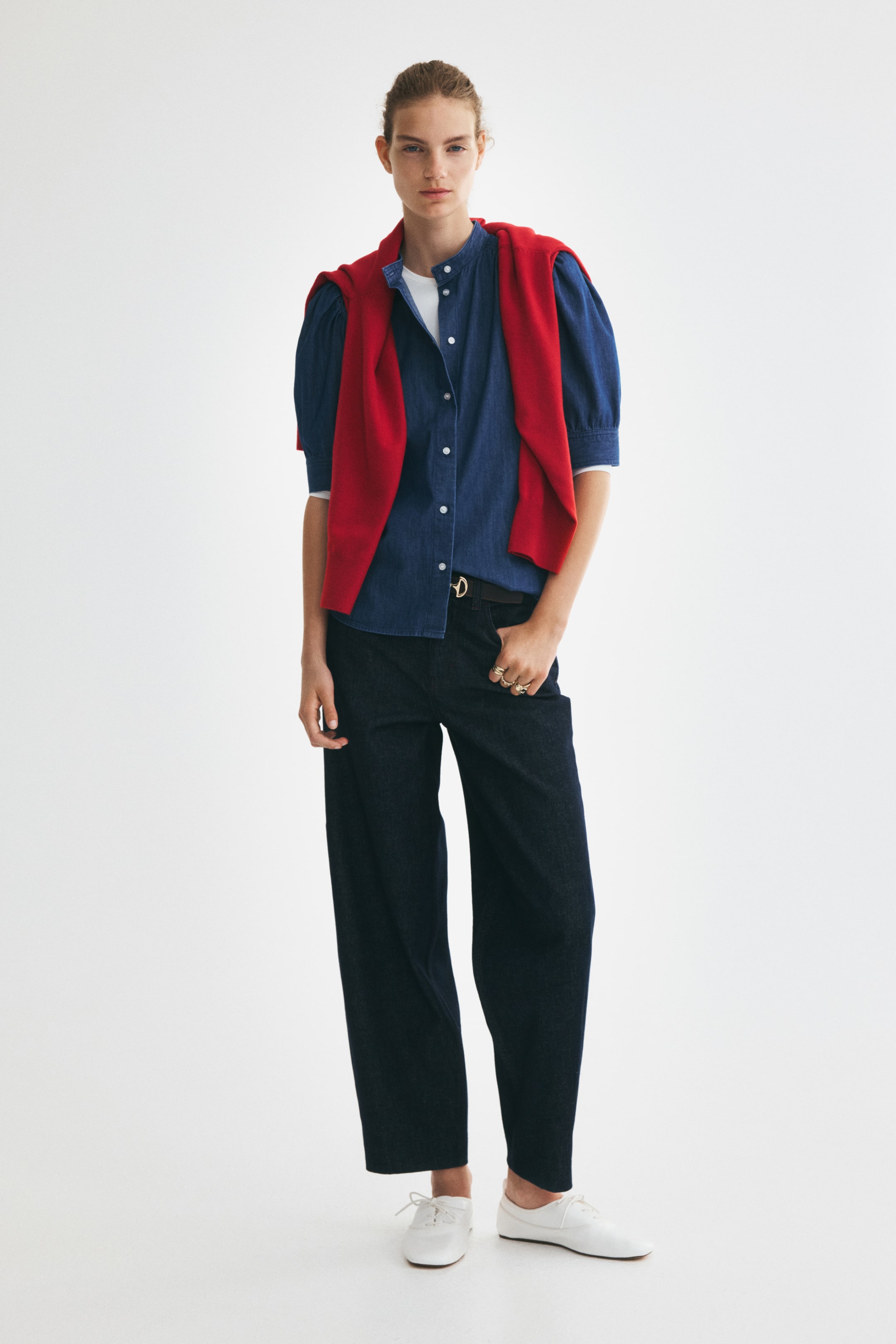 Puff-Sleeved Blouse