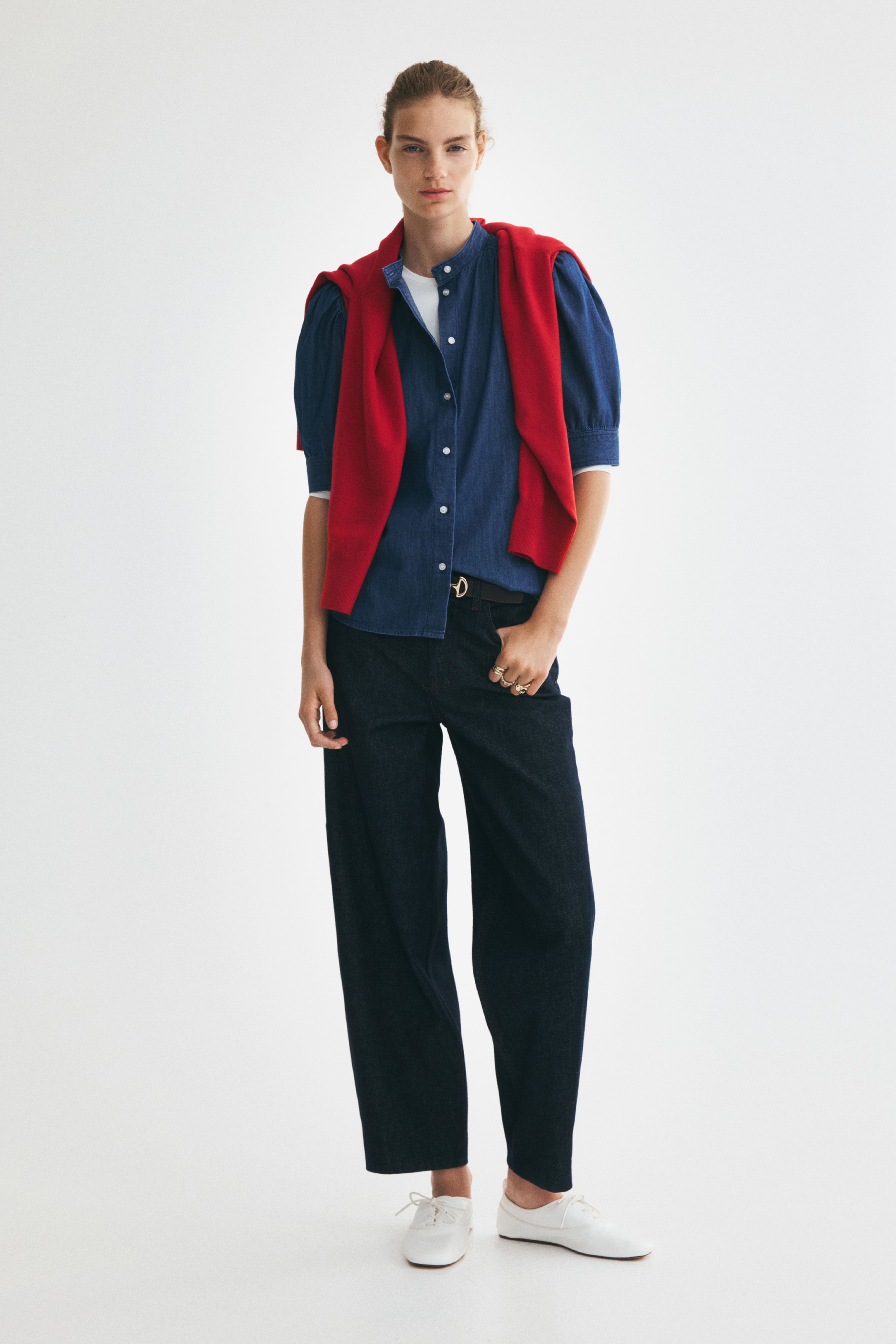 Puff-Sleeved Blouse