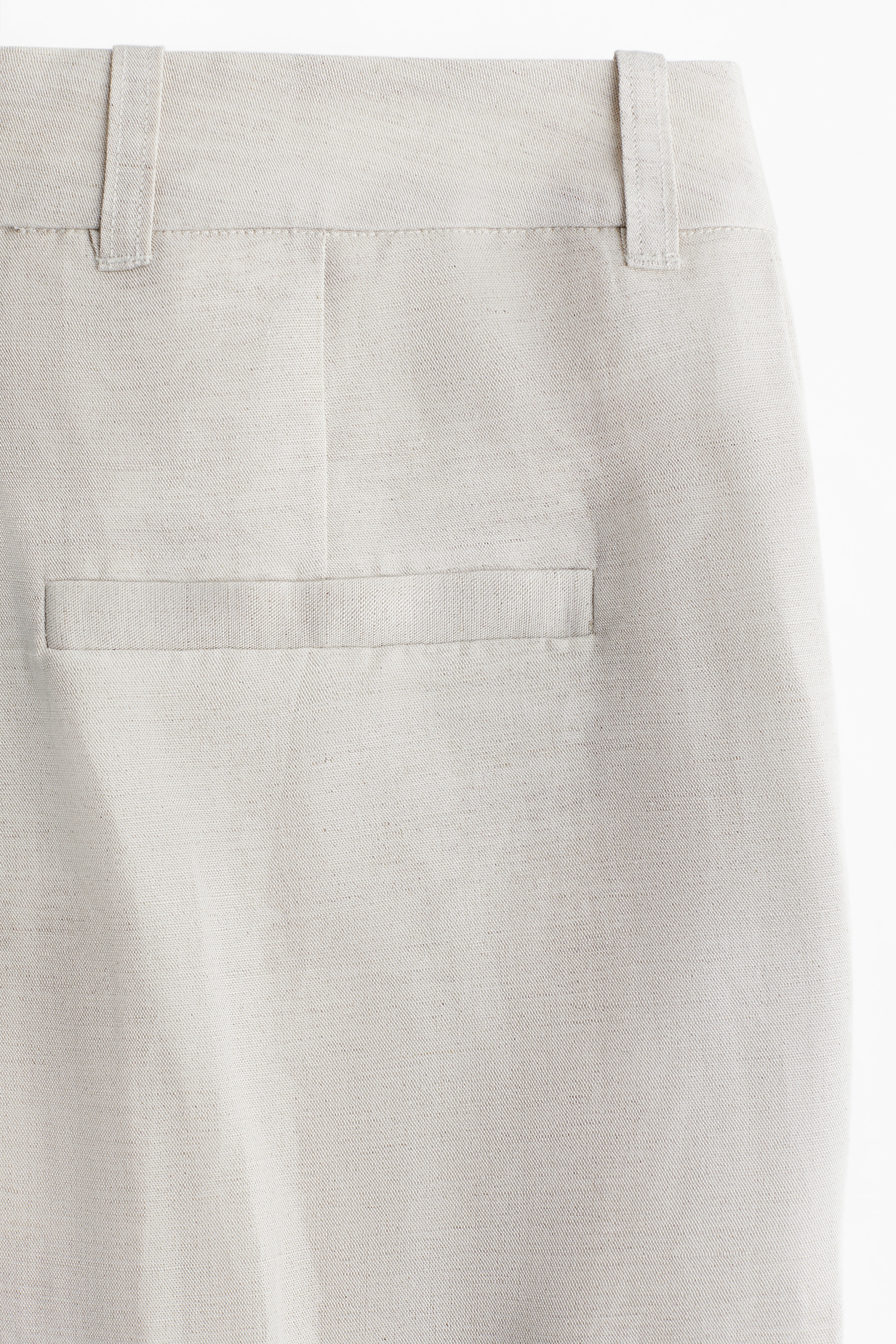 Linen-blend tailored trousers