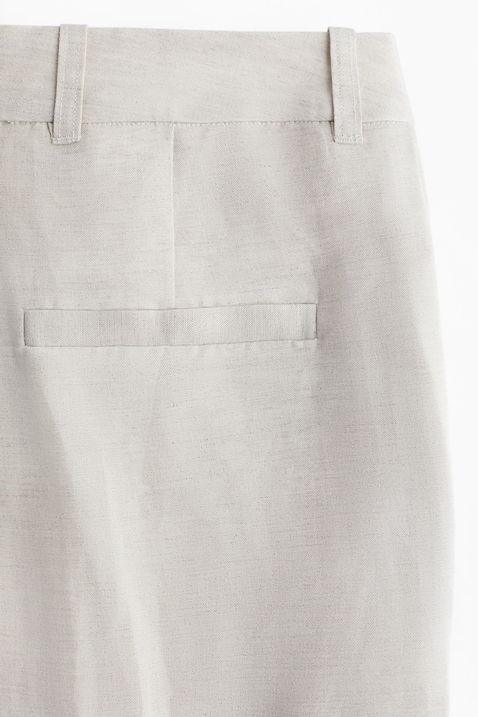 Женские брюки H&M Linen-Blend Dress Pants, цвет: Светлый бежевый — фото 2