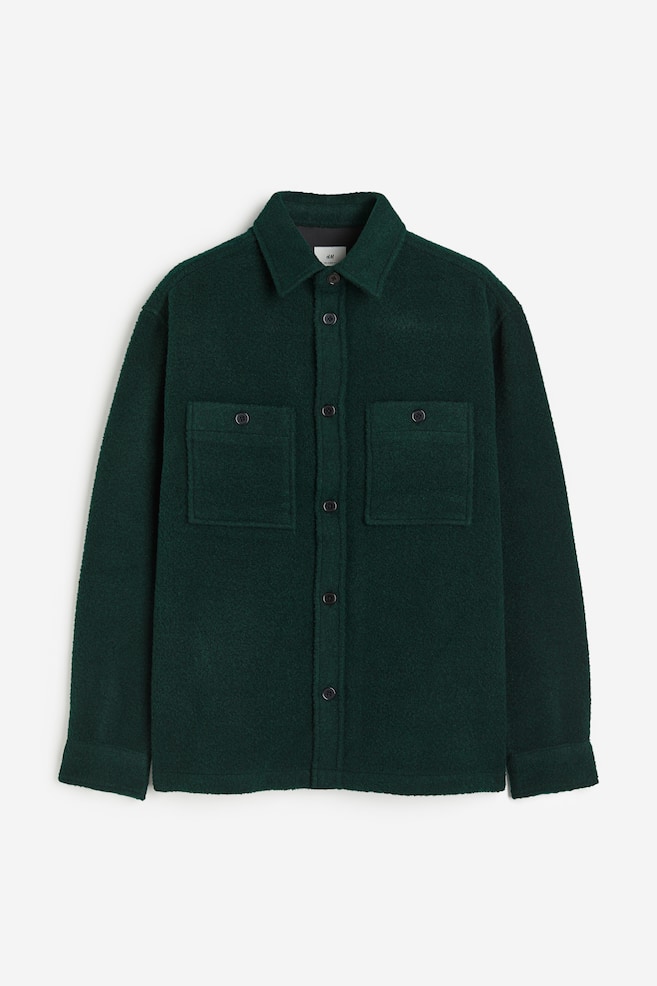 Loose Fit Overshirt - Forest green/Bright blue/Navy blue - 2