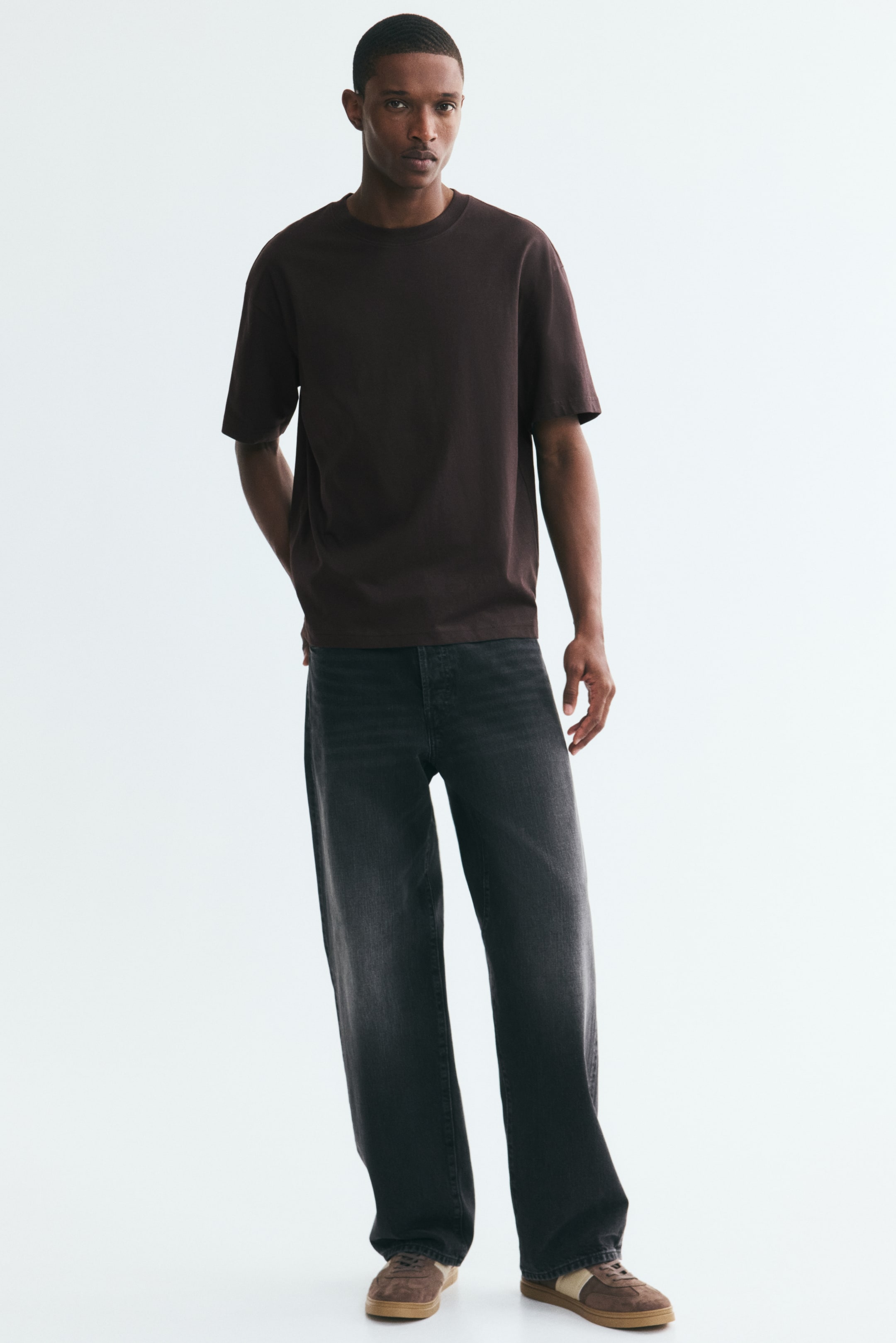 View larger image: Relaxed-Fit T-Shirt - Brown - Men | H&M CA 2