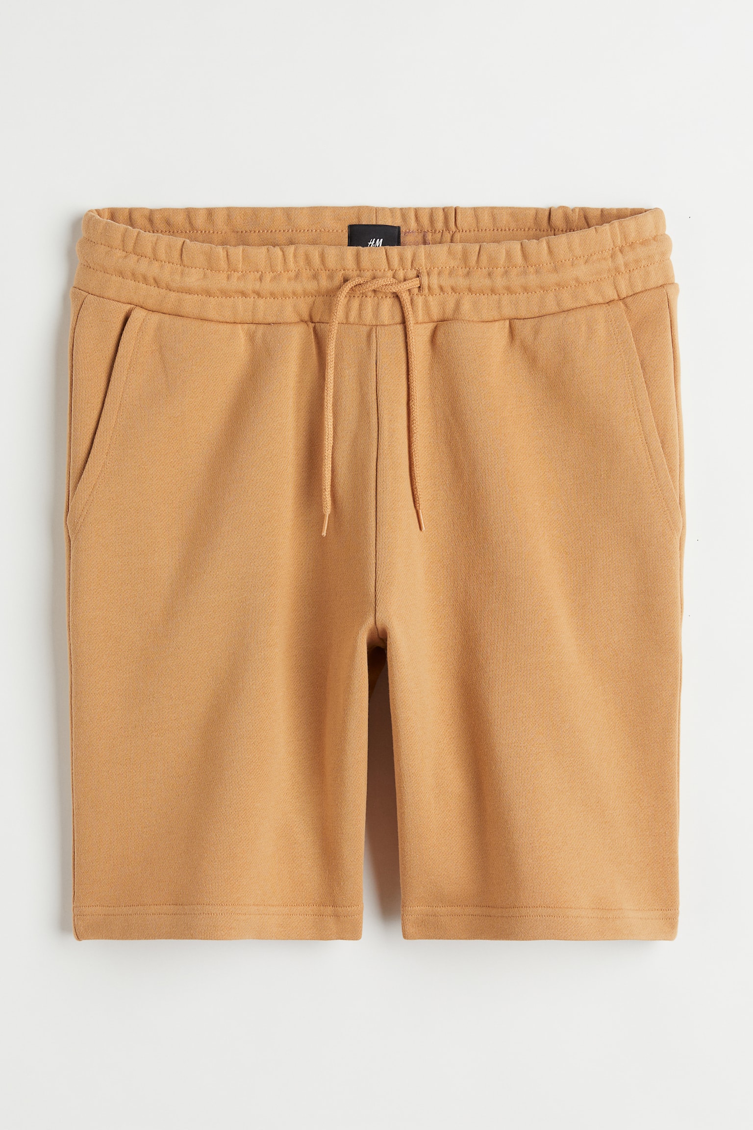 Regular Fit Sweatshorts - Beige - 1