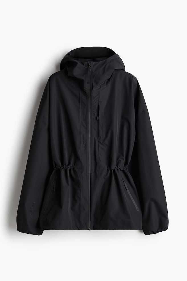 Rain jacket with StormMove™ - Black - 1