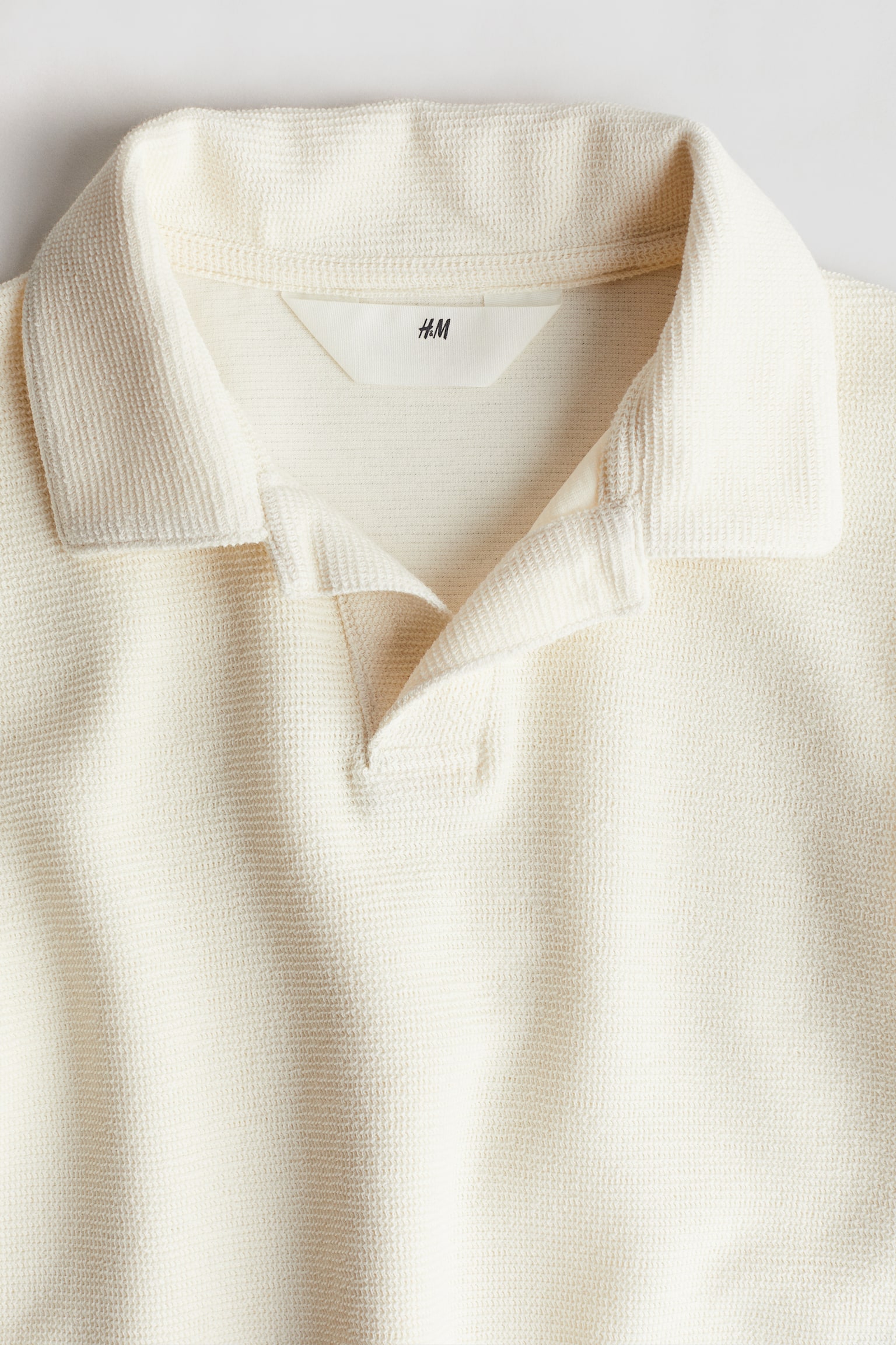 Jersey Polo Shirt - Natural white - 3