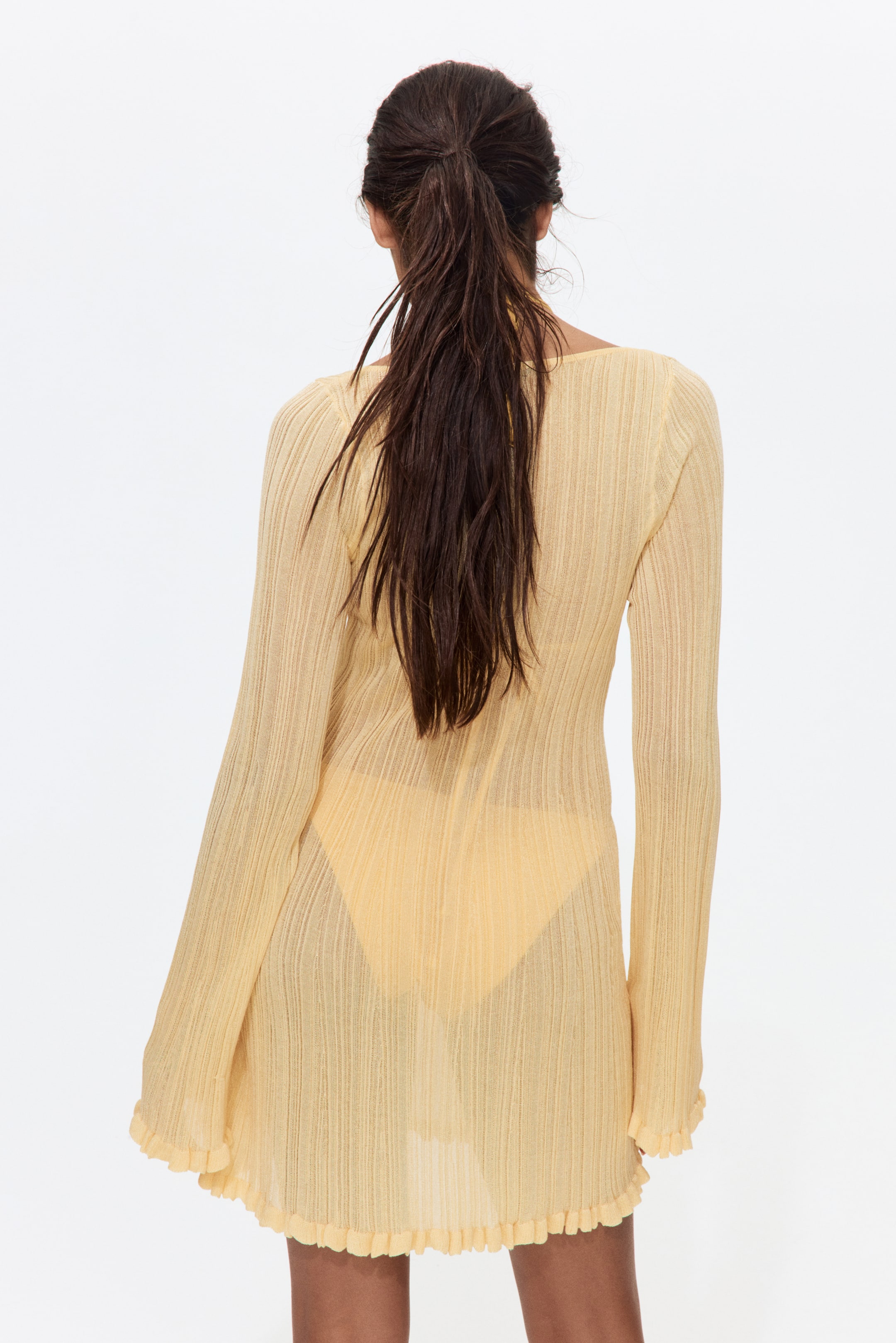 Rib-Knit Beach Dress